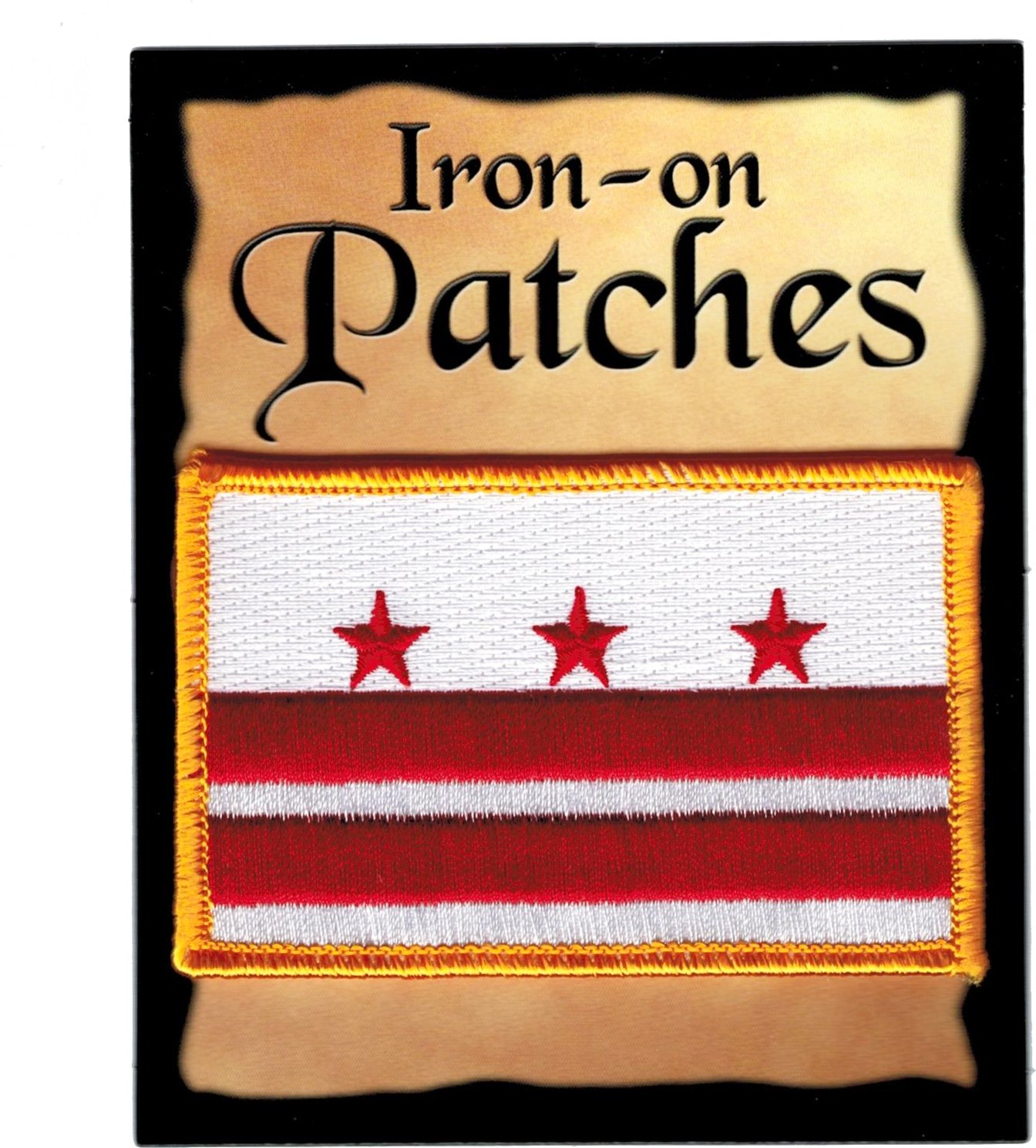Washington DC Iron-on Embroidered Patch - USA Capital Souvenir for Jackets, Hats, Bags & DIY Crafts