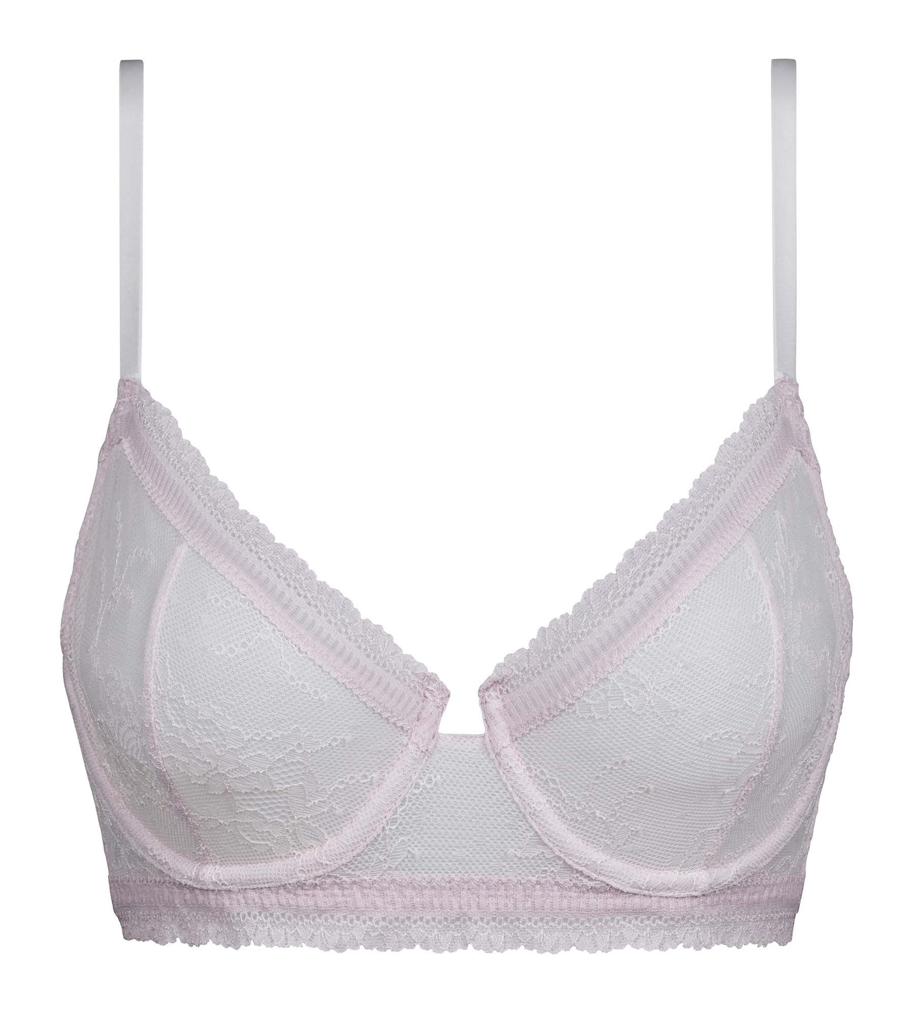 Lila Dim Romance Floral Lace Underwire Bra - Comfortable Support for Everyday Wear, Date Nights & Special Occasions