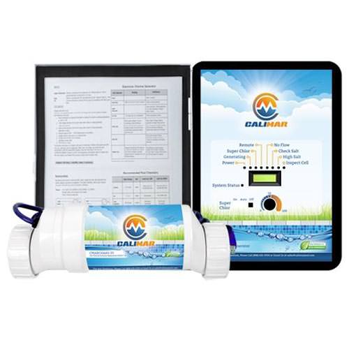 CaliMar Salt Chlorine Generator CMARSHA15 - 15,000 Gallon Saltwater Pool System for 3 Years | Perfect for Inground & Above Ground Pools, Spas, and Swim Spas