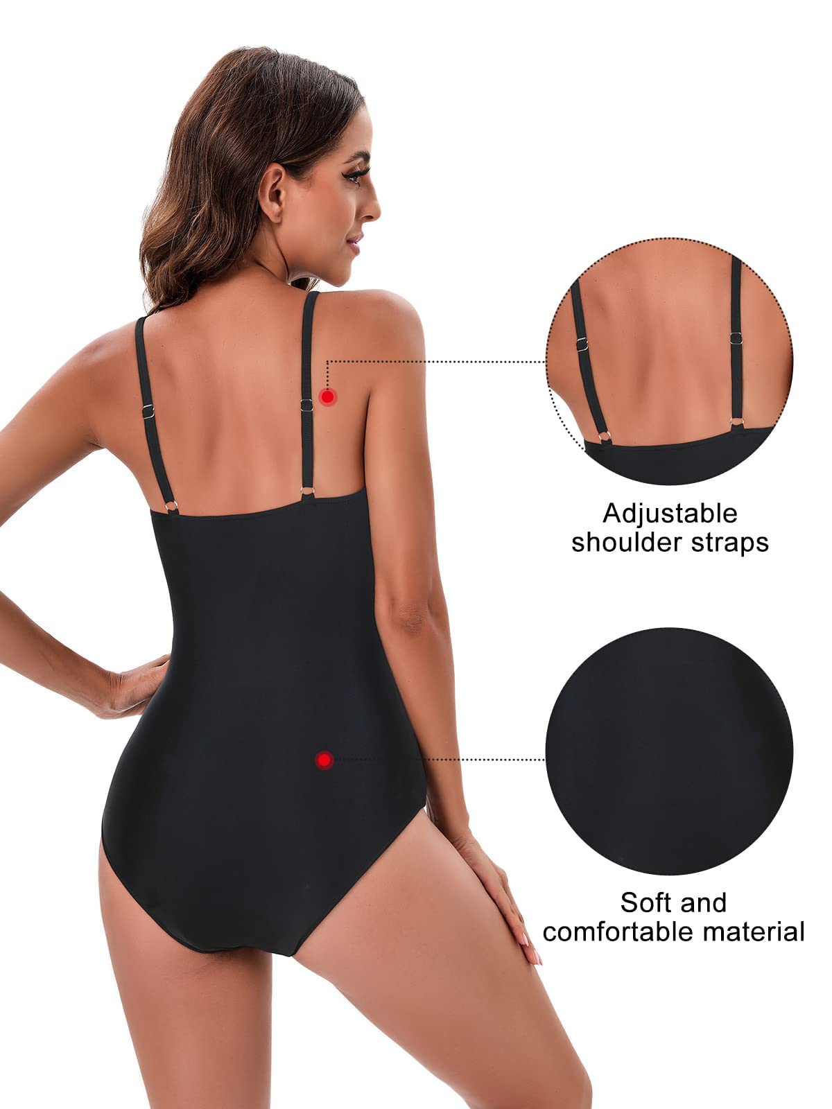 Century Star Women's One Piece Swimsuits - Retro High Waisted Tummy Control Bathing Suits for Women | Perfect for Beach Vacations, Pool Parties & Summer Getaways