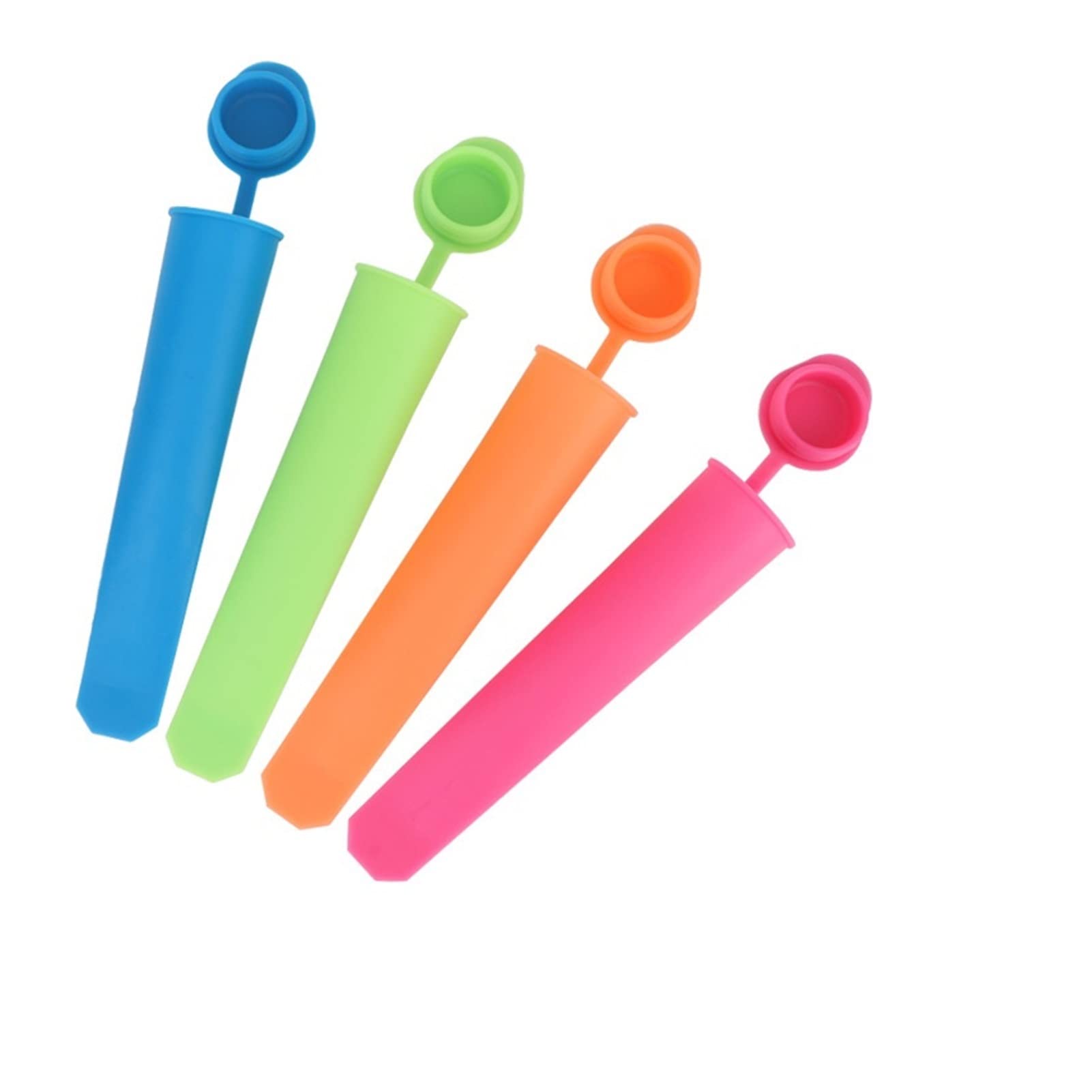 Colorful DIY Silicone Ice Cream Popsicle Molds - Reusable Kitchen Tools for Homemade Frozen Treats - Perfect for Summer Parties, Kids Snacks & Dessert Making