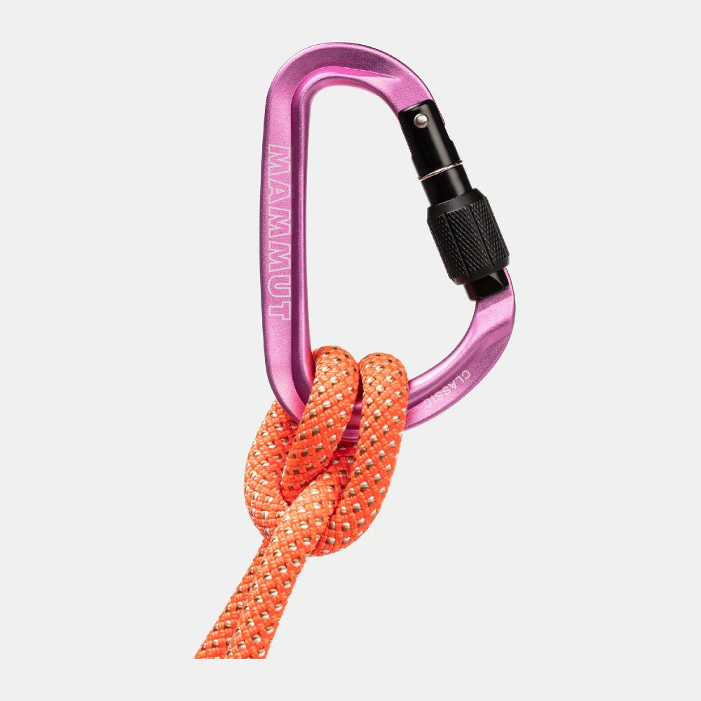 Mammut Classic HMS Screwgate Carabiner - Locking Climbing Carabiner for Rock Climbing, Hiking & Outdoor Adventures | Durable & Lightweight Gear for Safety & Versatility