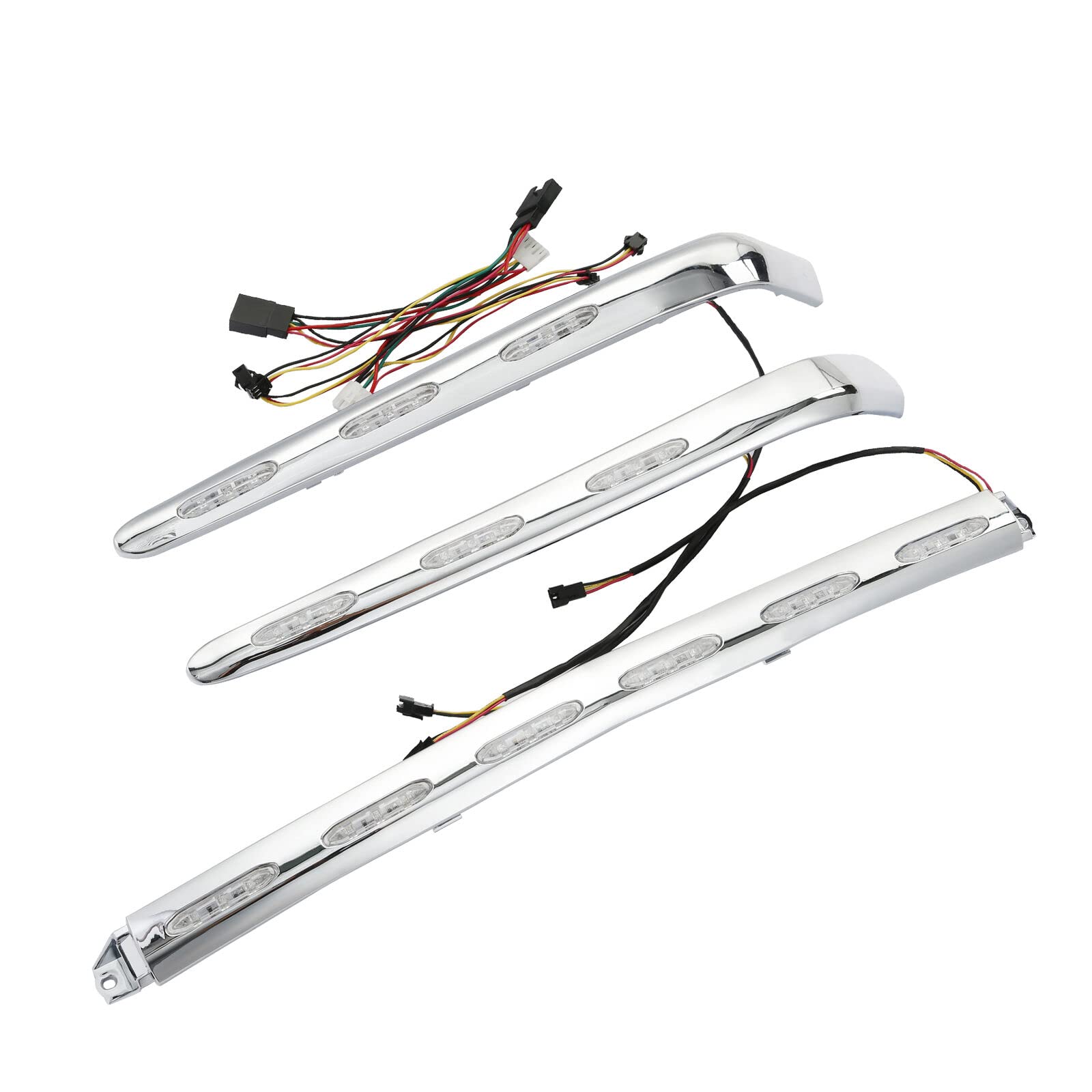 Premium LED Motorcycle Trunk & Saddlebag Lights for Honda Goldwing GL1800 2001-2017 - Clear Lens Decorative Trim Kit - Waterproof Accent Lighting for Night Riding Safety & Style Enhancement