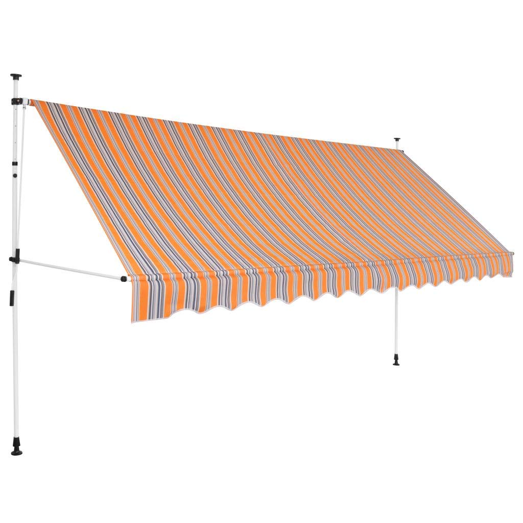 vidaXL Manual Retractable Patio Door Awning - 137.8