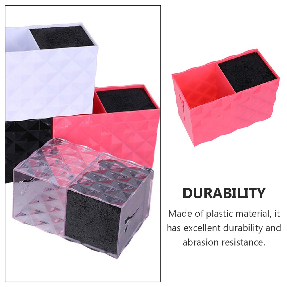 1pc Plastic Barber Storage Box - Hair Cutting Tool Organizer for Scissors, Shears & Salon Accessories | Portable Hairdressing Case for Professional Stylists & Home Use