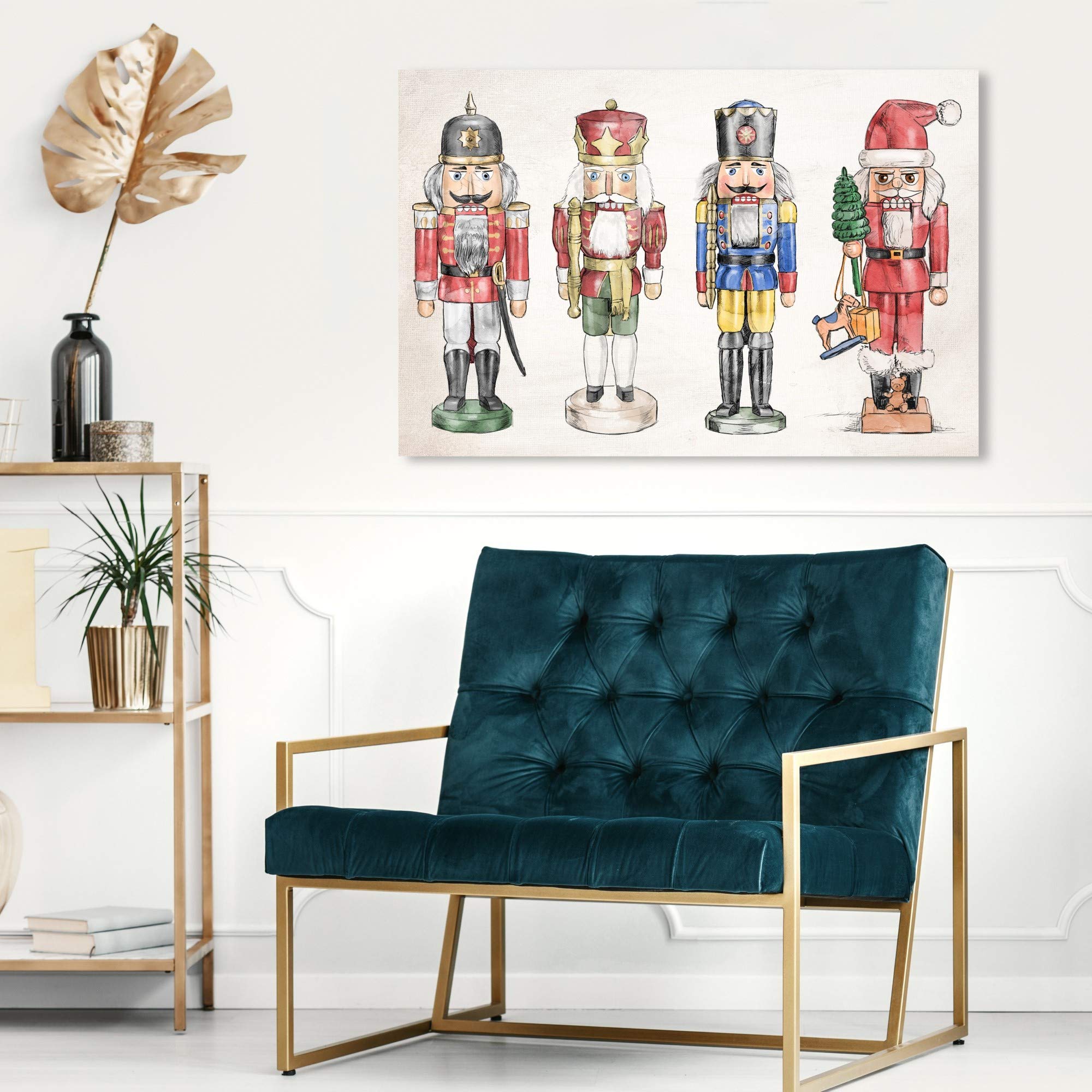 Wynwood Studio Nutcrackers Christmas Wall Art Canvas Print - 30