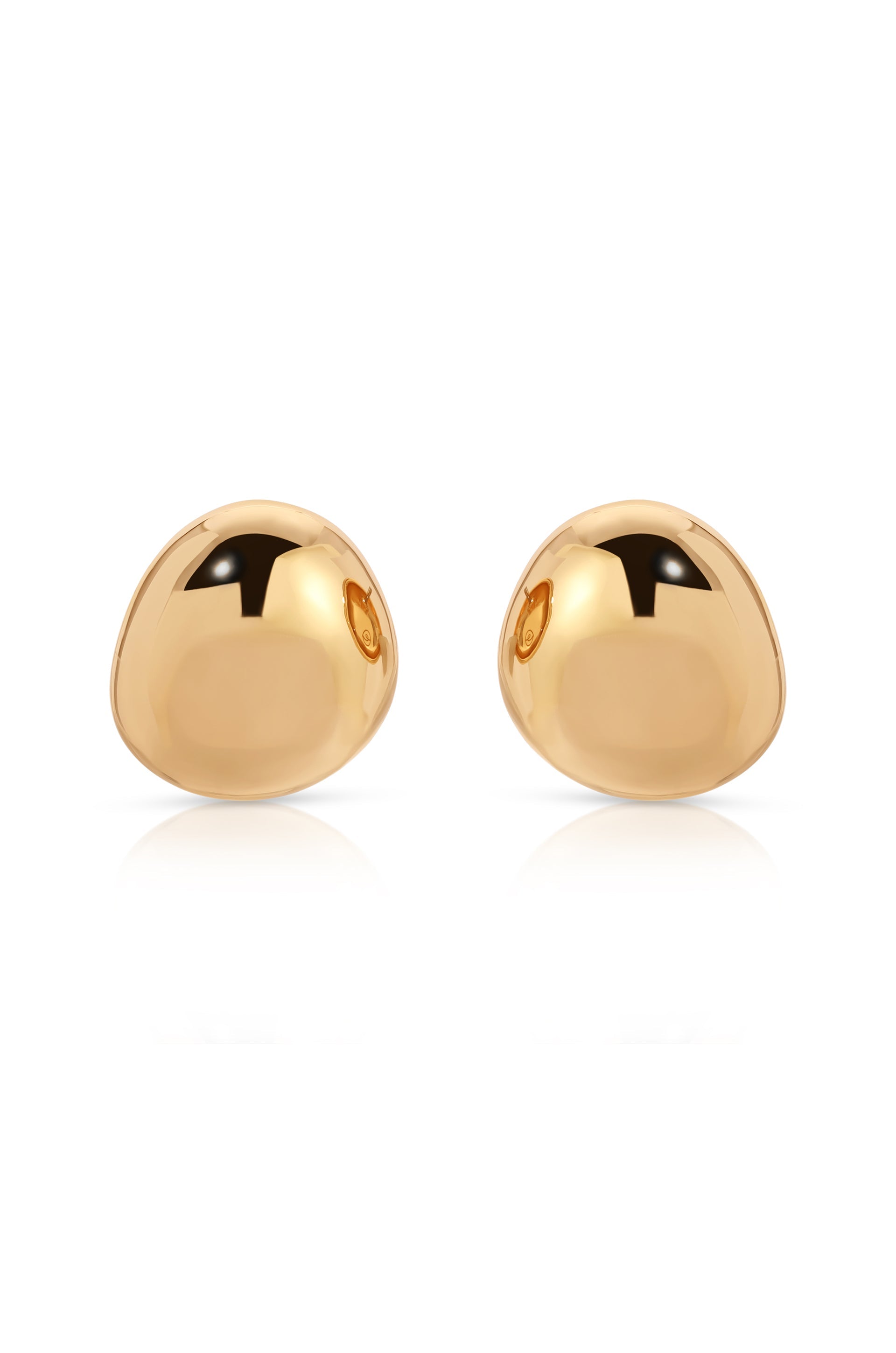 Polished Pebble Stud Earrings for Women - Natural Stone Dainty Jewelry - Perfect for Everyday Wear & Gift Giving