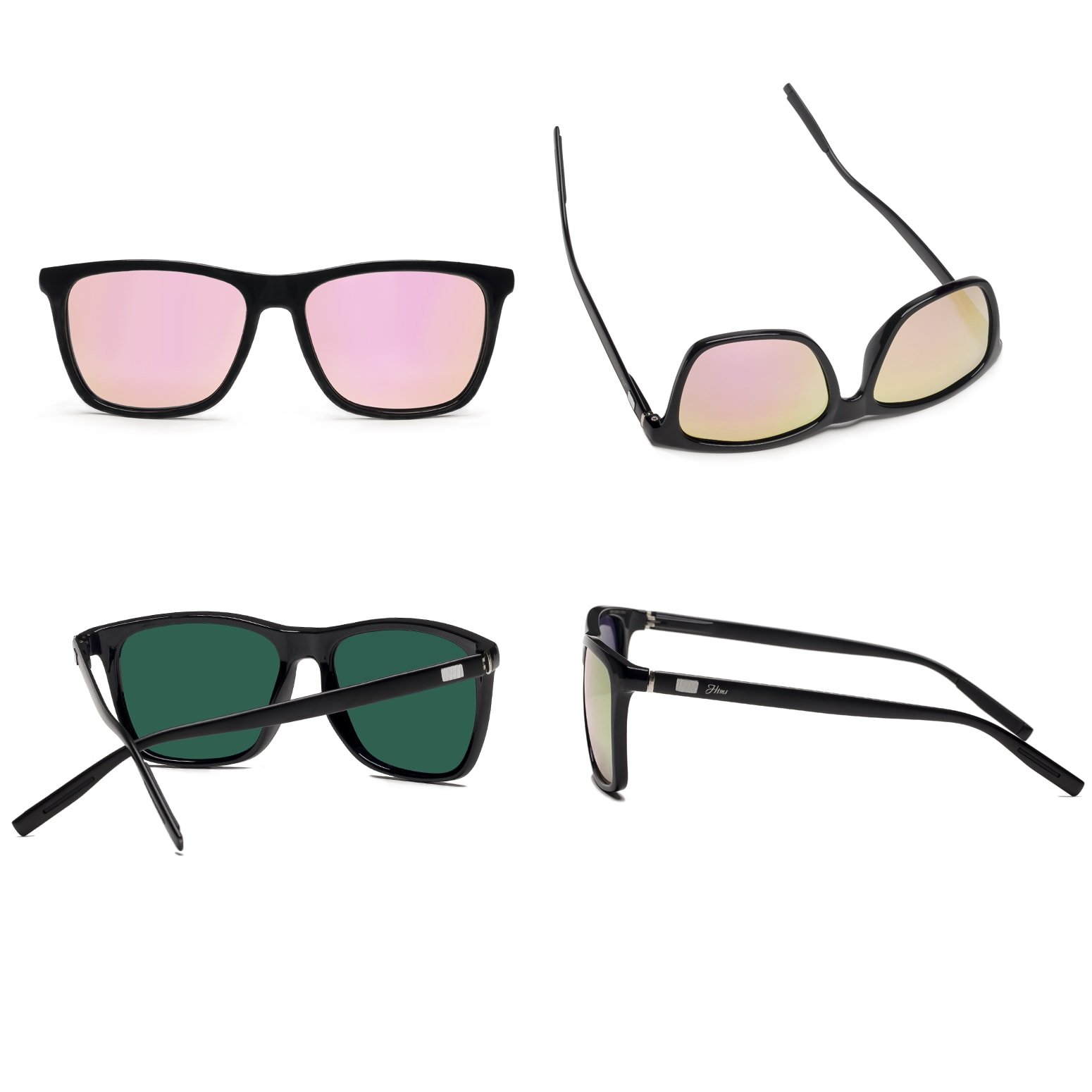 Polarized Square Sunglasses - Aluminum Magnesium Frame for Outdoor Sports