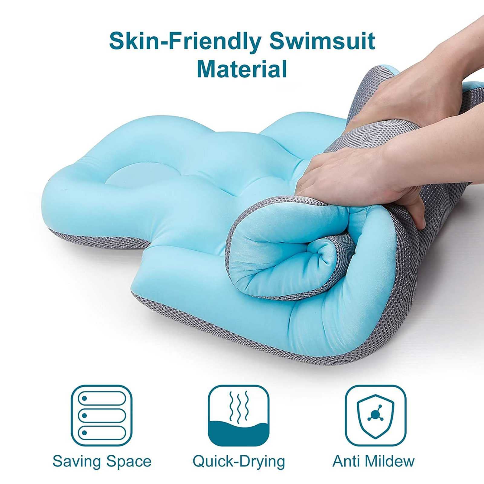 Premium Full Body Bathtub Pillow with Strong Non-Slip Suction Cups - Spa Cushion for Neck & Back Support - Fits Most Hot Tubs - Soft, Quick-Drying 44