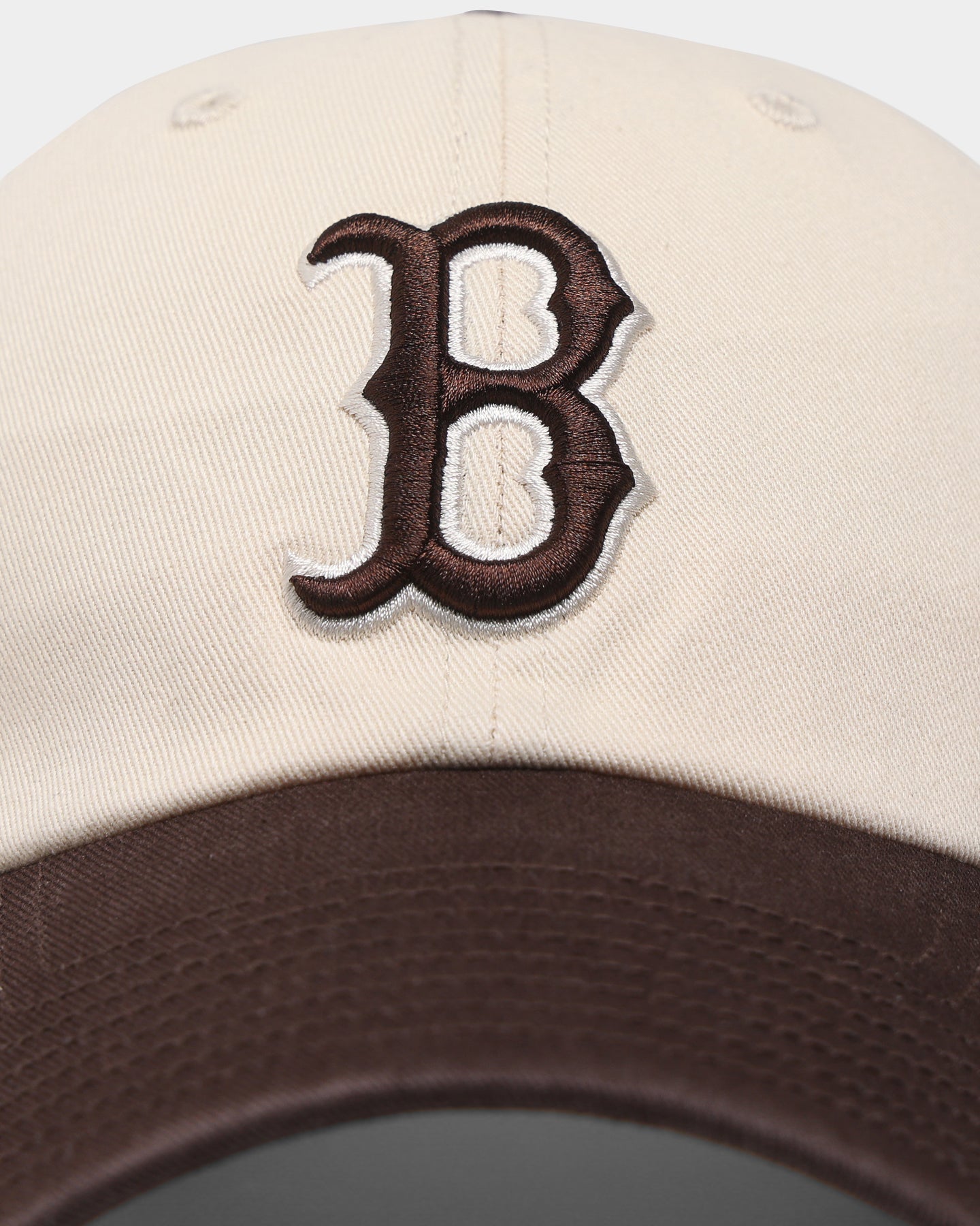 47 Brand Boston Red Sox 'Cookies & Cream' Adjustable Strapback Hat - Natural/Brown Baseball Cap for Men & Women - Perfect for Games, Outdoor Activities & Casual Wear