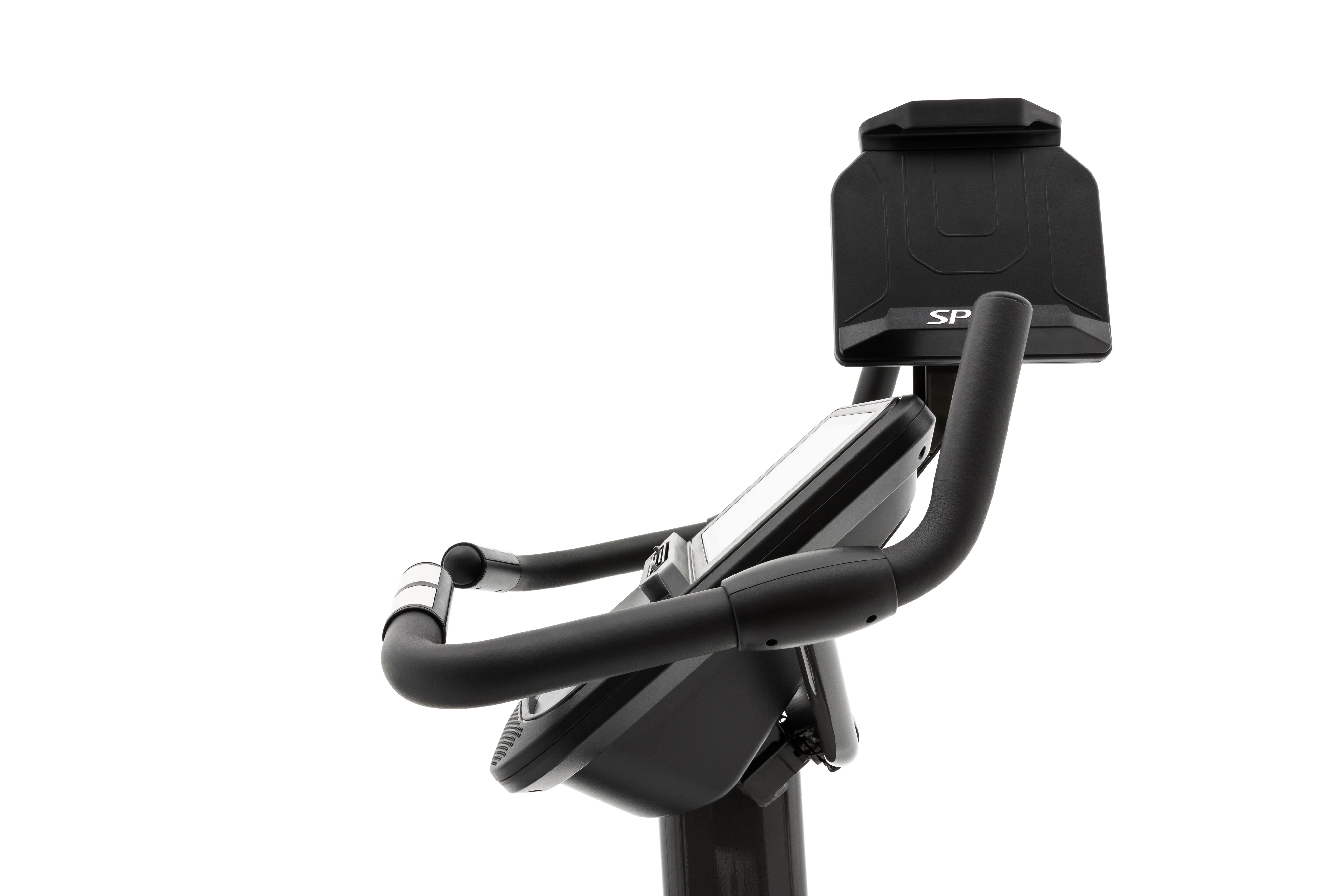 Spirit XBU55ENT Upright Exercise Bike with Entertainment Features - Home Gym Equipment for Cardio Workouts & Indoor Cycling Training - Perfect for Small Spaces & Apartment Fitness