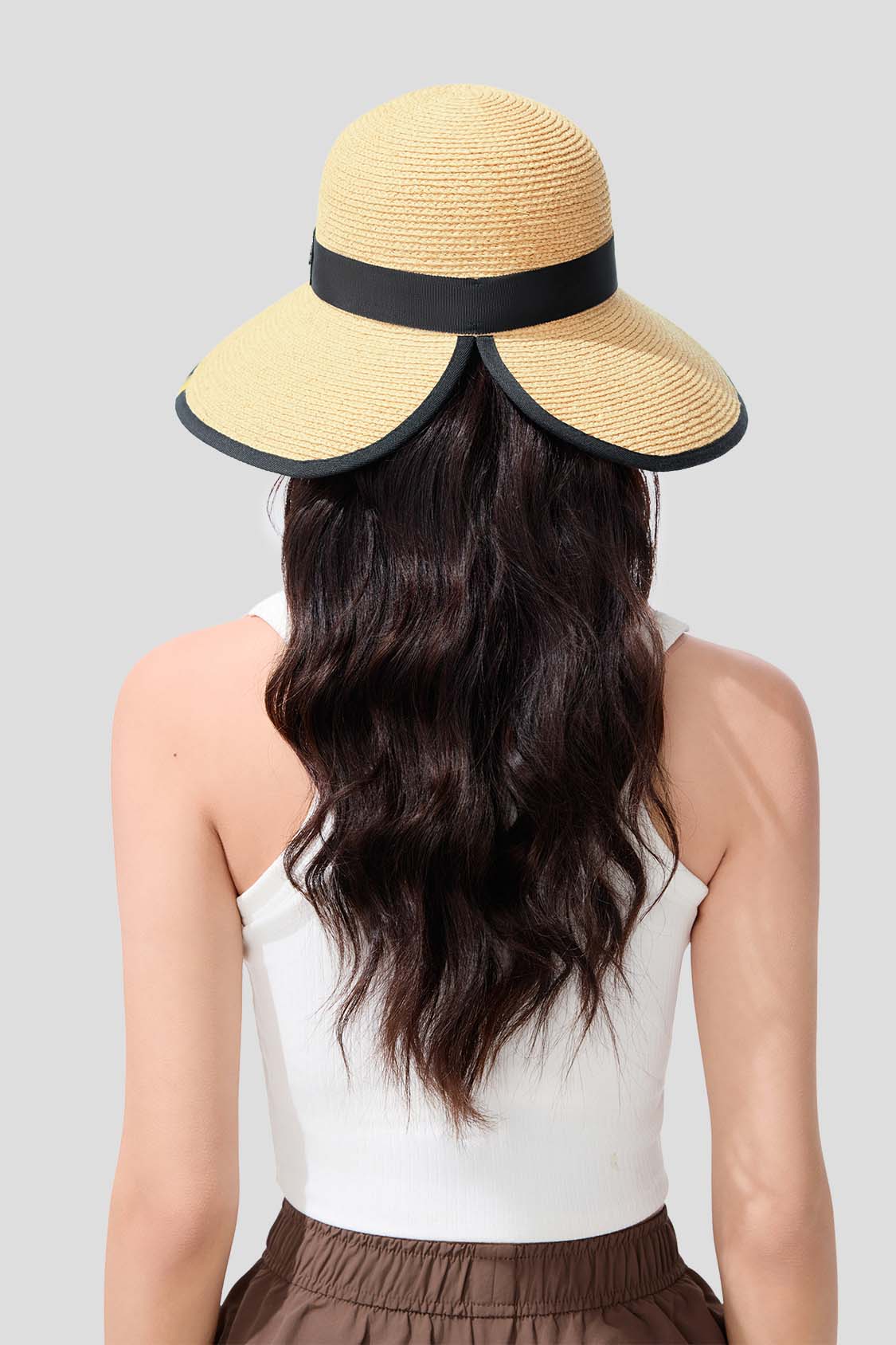 Horizon Women's Wide Brim Sun Straw Hat UPF50+ UV Protection - AL717 for Beach, Garden & Outdoor Activities