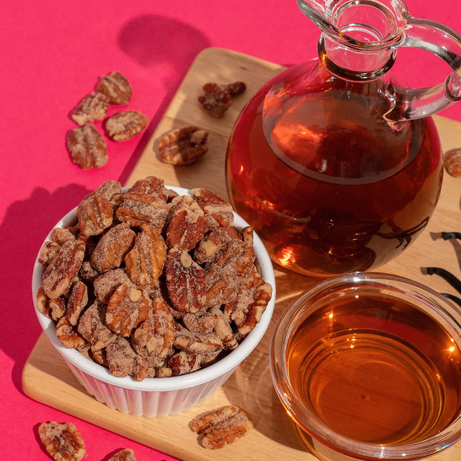 Earthside Farms Maple Cinnamon Pecans - Keto Friendly Candied Nuts Snack Packs | Healthy Trail Mix for Adults | Perfect for Office Snacks, Hiking & Travel