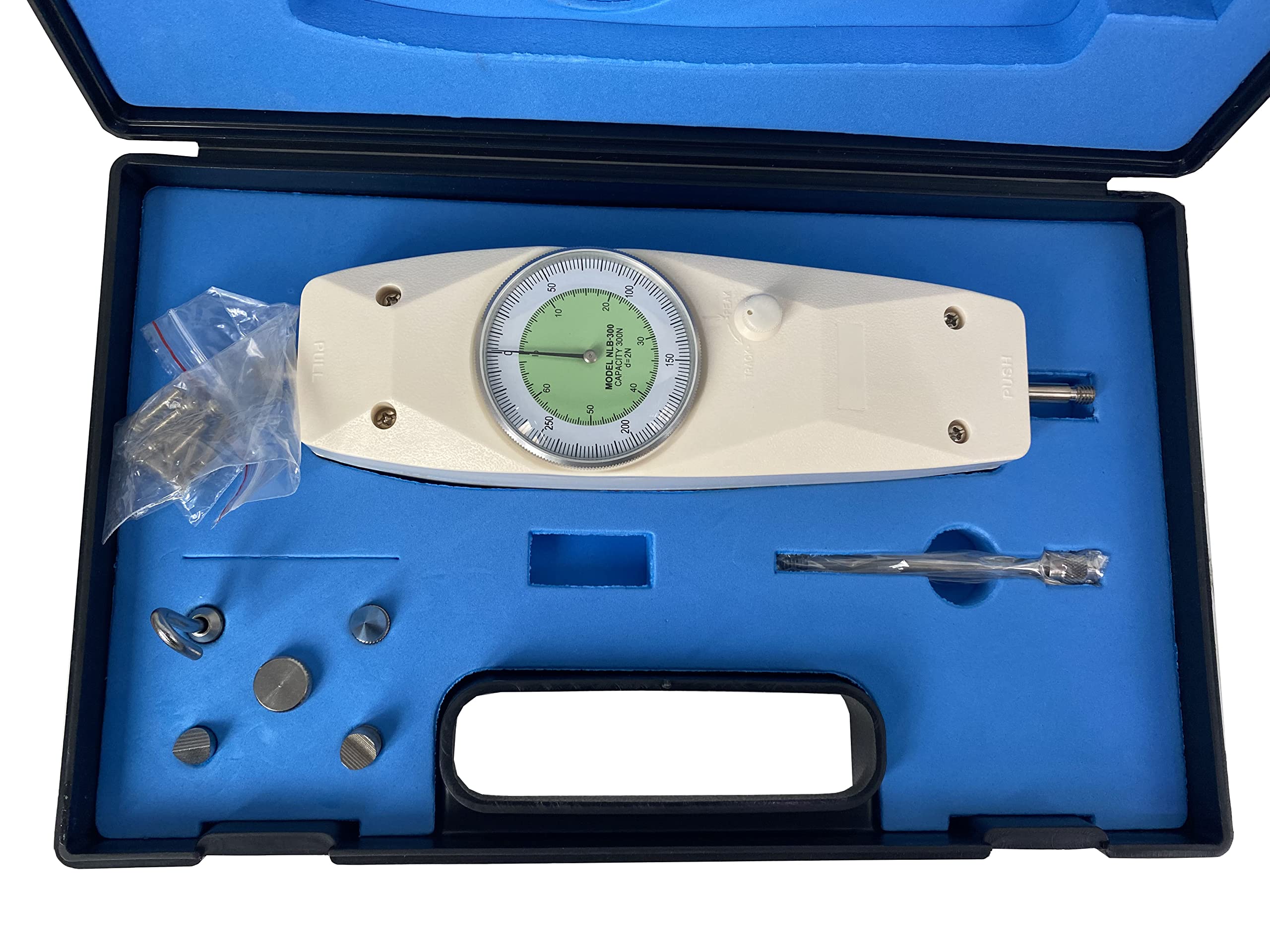 Digital Push Pull Force Gauge - 50N/11Ib Capacity Dynamometer with Pointer Display | Perfect for Tension Testing, Quality Control & Mechanical Engineering Applications