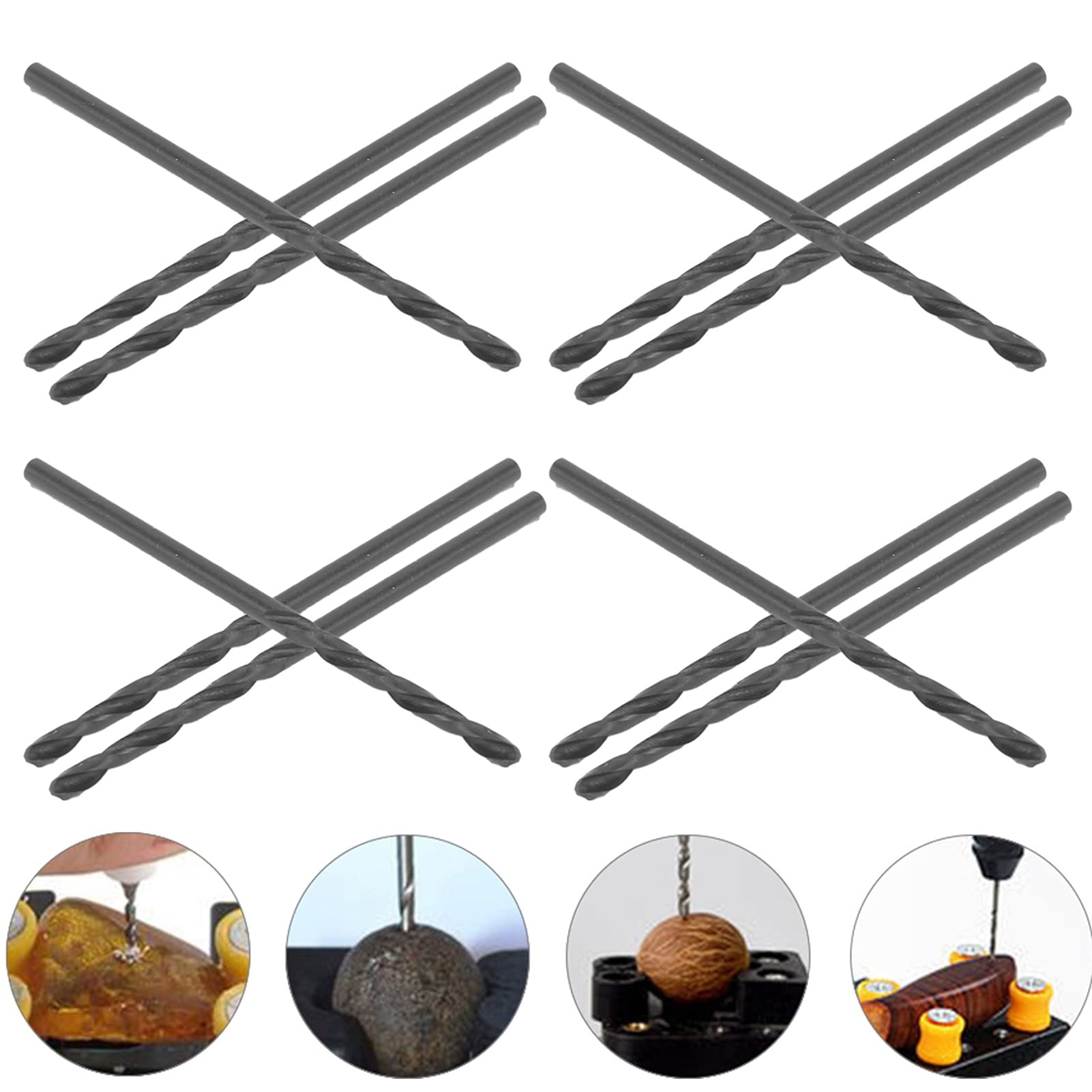 High-Speed Steel (HSS) Metal Drill Bit Set - Straight Shank for Precise Drilling in Jewelry Making & Metalworking - Perfect for DIY Crafts, Home Repairs and Professional Metal Fabrication