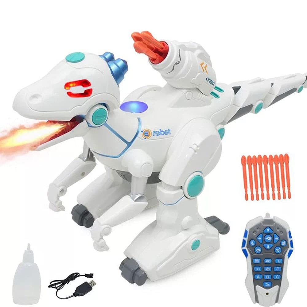 URVP Electric Remote Control Robot Tyrannosaurus Raptor - Rechargeable Dinosaur Toy with Mechanical War Dragon Design | Motorized Desert Rally Car for Kids 12+ | Perfect for Birthday Gifts, STEM Learning & Outdoor Play