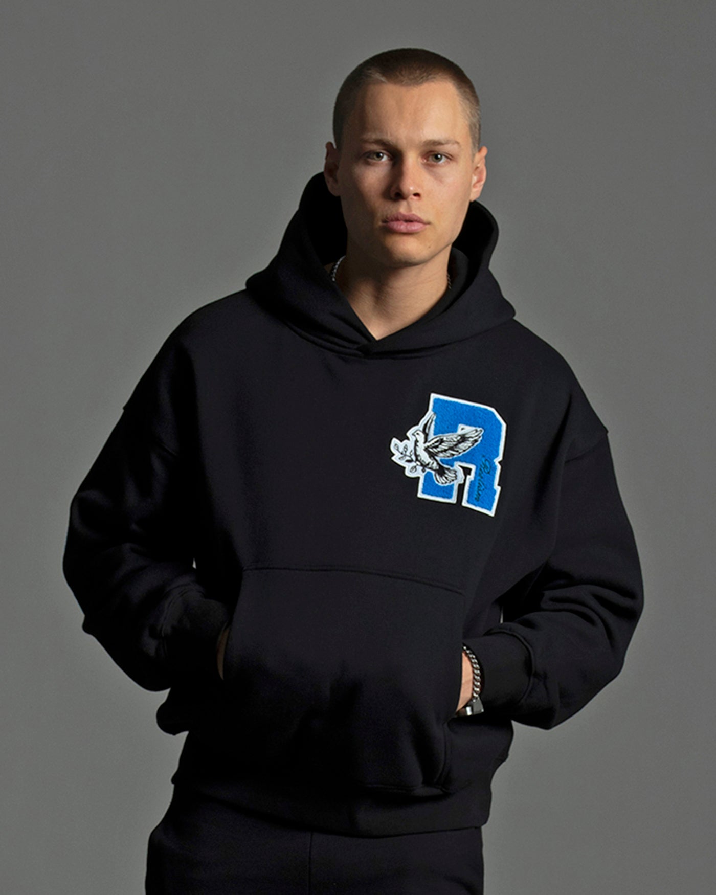 SSS Realism College Team Hoodie - Black | Comfortable & Stylish Pullover for Men & Women | Perfect for School, Sports & Casual Wear