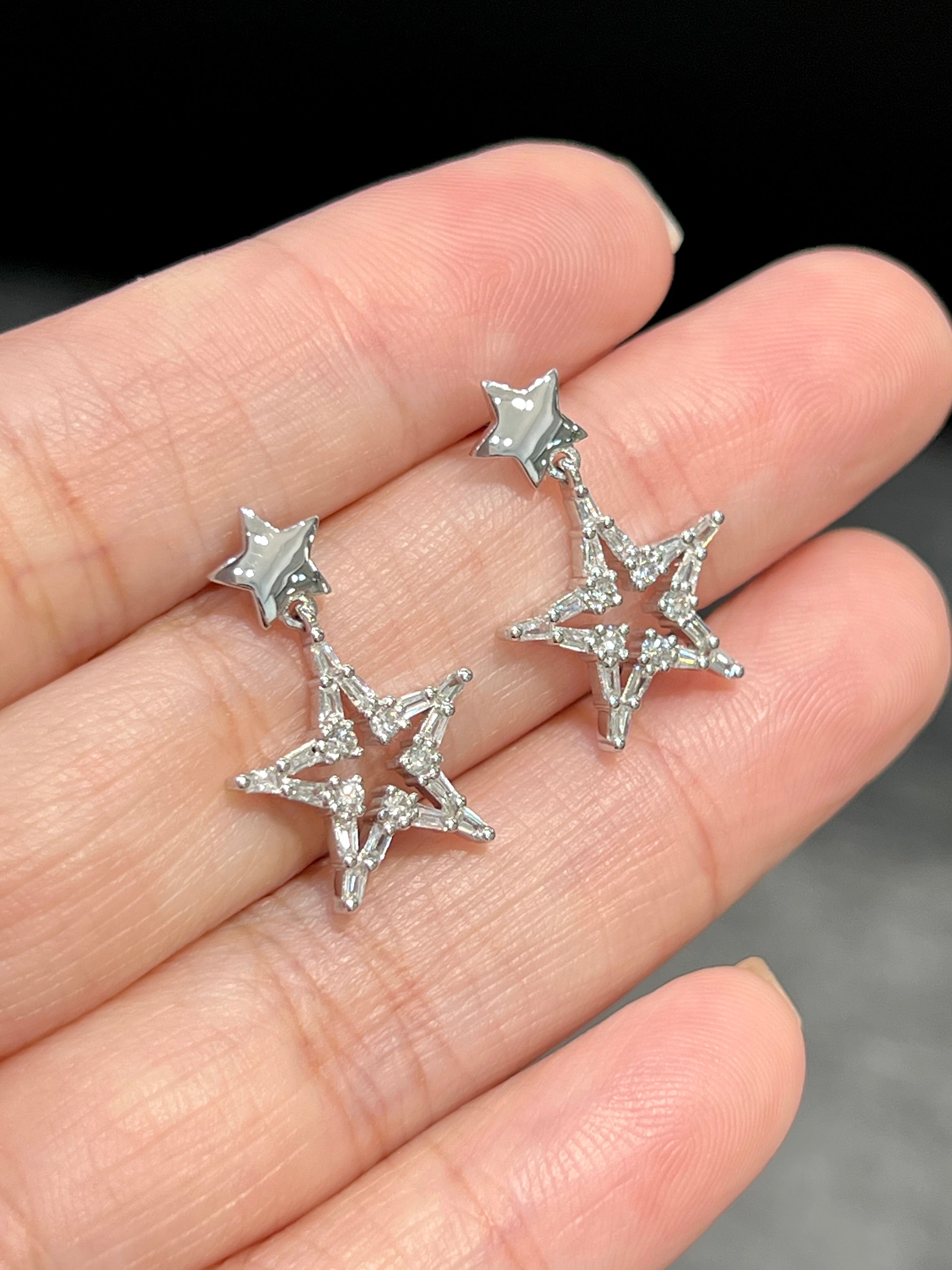 0.52ct Natural Diamond Stud Earrings for Women - Round Cut 14K White Gold Solitaire Earrings - Perfect for Weddings, Anniversaries & Special Occasions