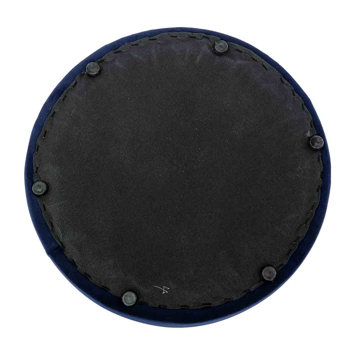 Juliette Velvet Ottoman Stool 16 Inch Round Footrest Pouf - Perfect for Living Room, Bedroom, or Nursery Decor