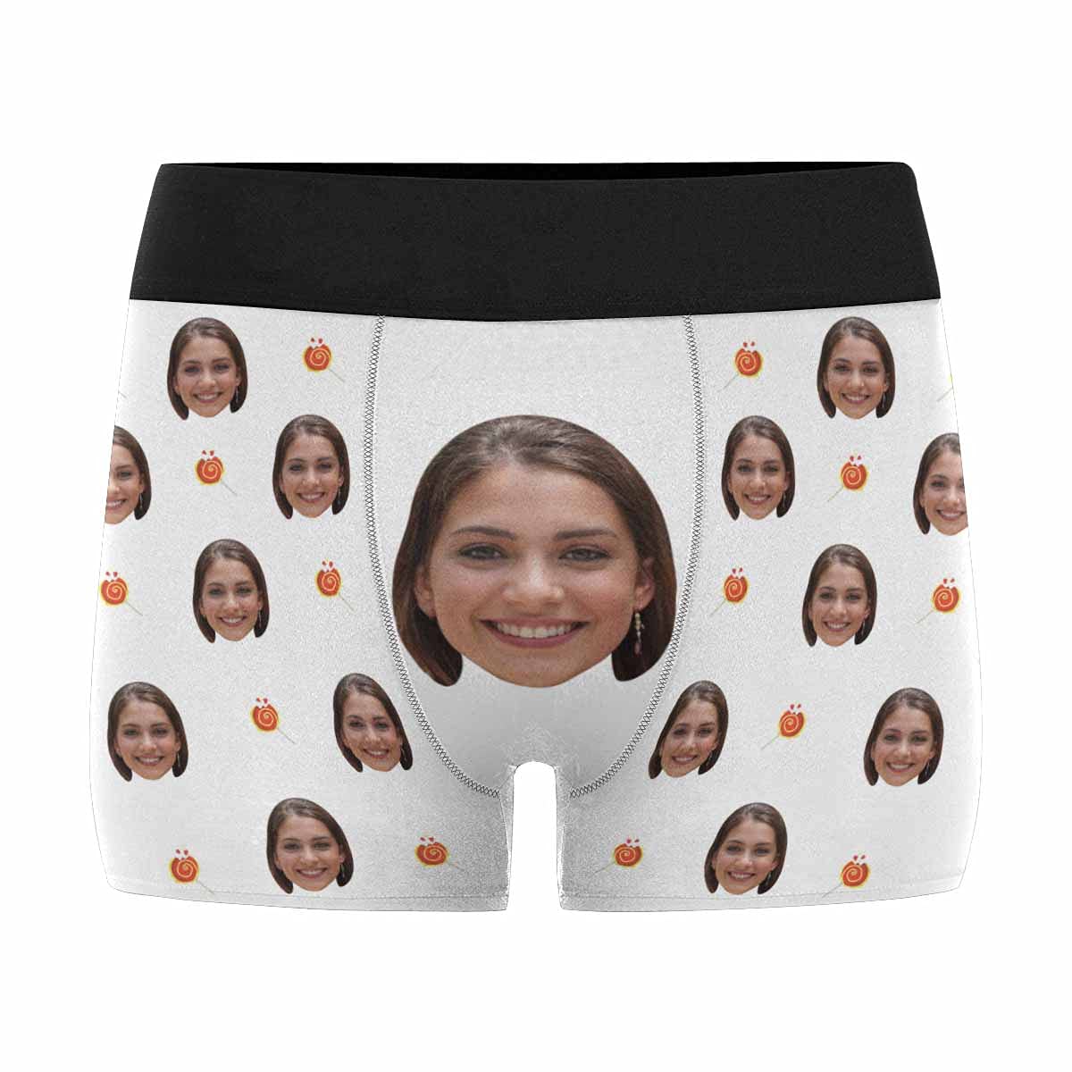 Custom Photo Boxer Briefs for Men - Personalized Funny Underwear with Wife's Face Print - Unique Gift for Anniversary, Valentine's Day & Couples - Perfect for Surprise Gifts, Romantic Occasions & Funny Moments