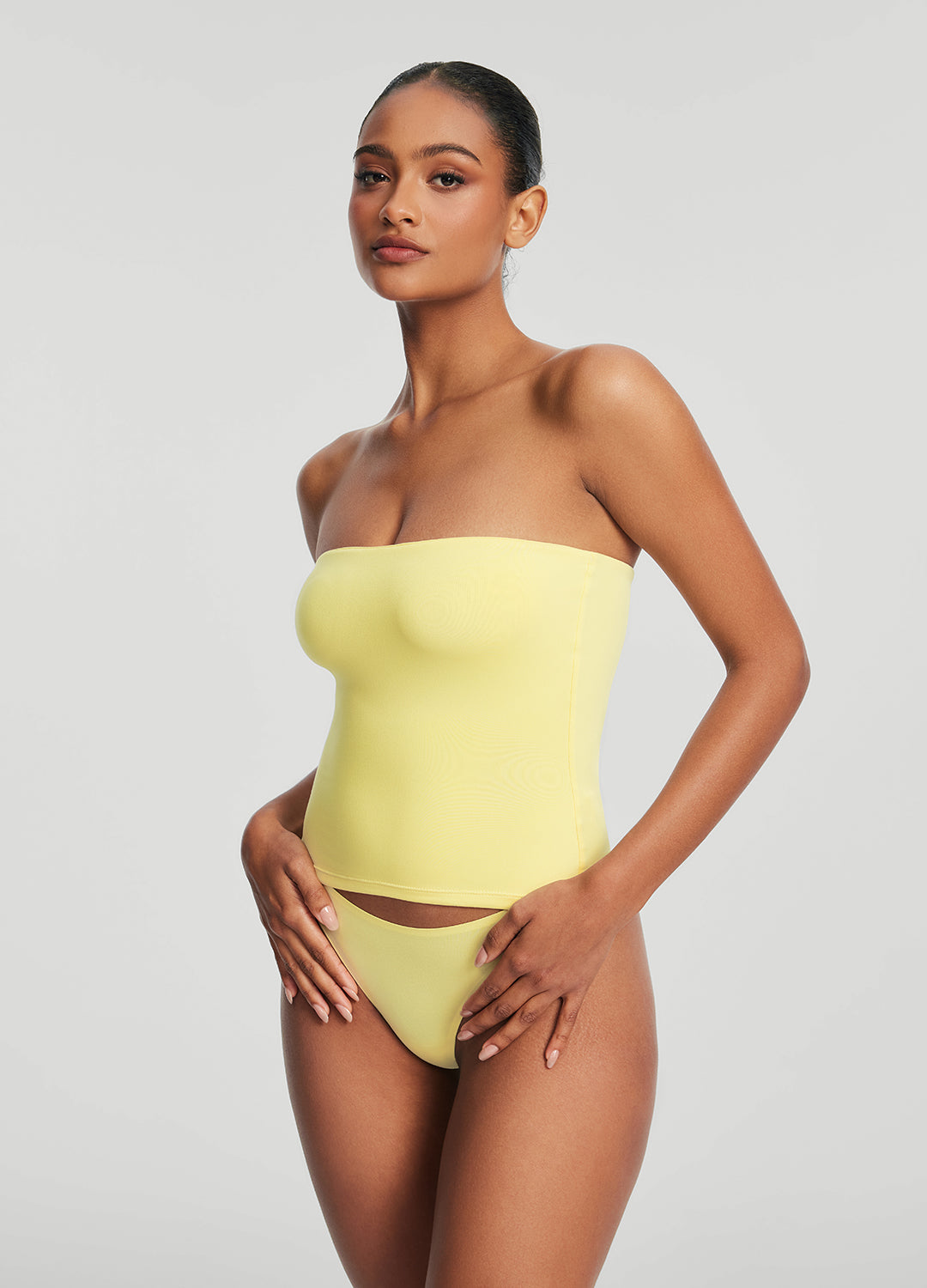 Seamless Full Length Tube Top for Women - Stretchy Comfortable Sleeveless Layering Shirt - Perfect for Yoga, Workout, and Casual Outfits