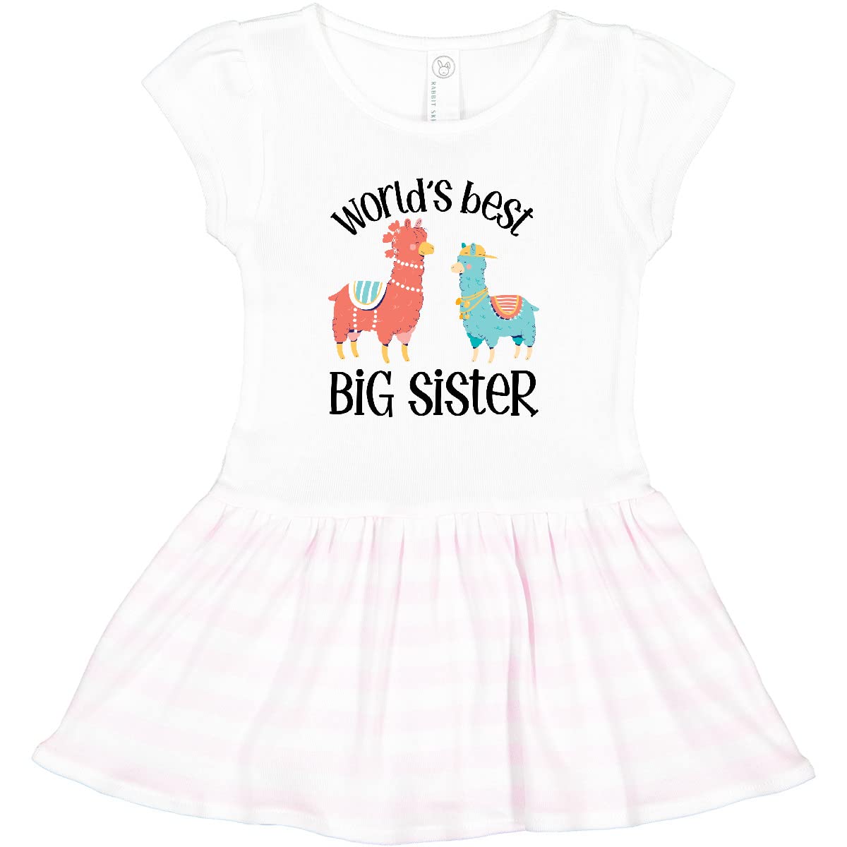Inktastic World's Best Big Sister Toddler Dress - Cute Sibling Outfit for Baby Girls & Toddlers - Perfect for Family Photos, Birthday Parties & Special Occasions
