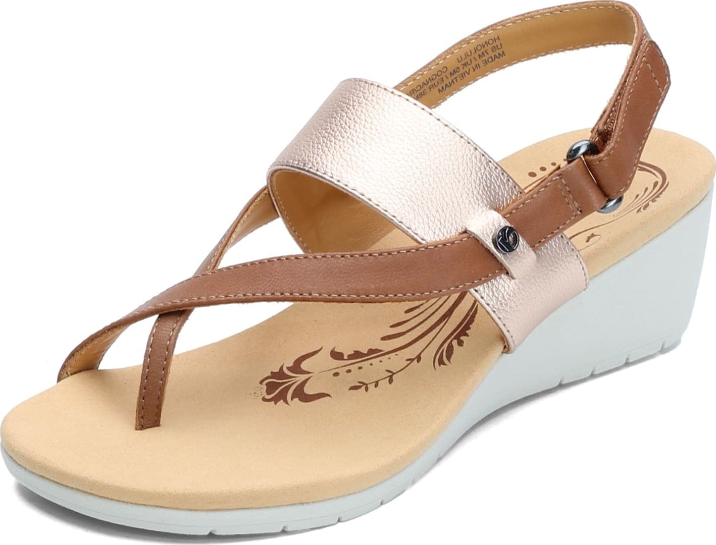 Revere Women's Honolulu Leather Sandals - Comfortable & Stylish Flip Flops for Beach, Vacation & Summer Outfits