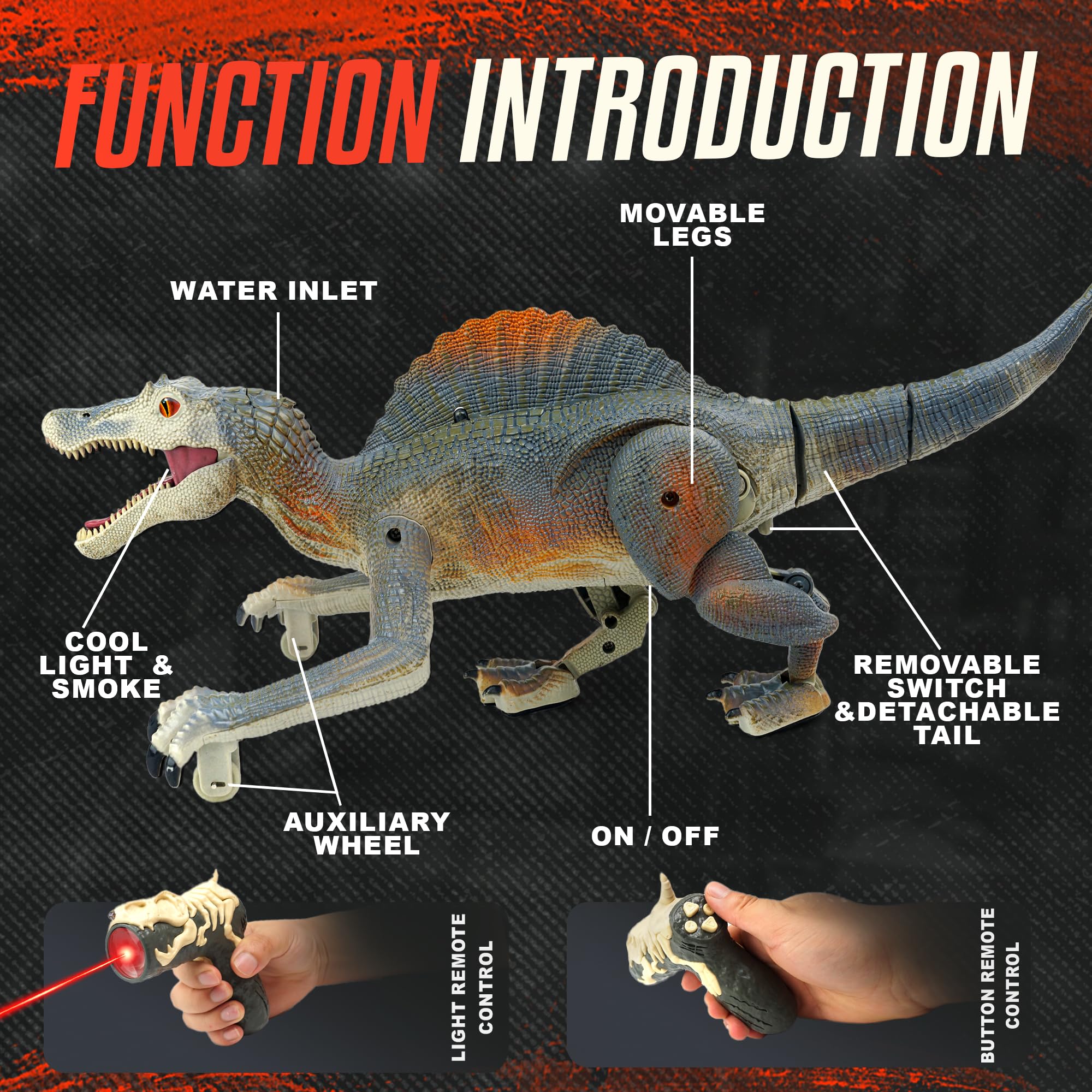 BEZGAR Remote Control Robot and Dinosaur Toy - Smart Interactive RC Robot with LED Lights & Sound Effects for Kids Ages 6-12 | Perfect for Indoor Play, Birthday Gifts & STEM Learning Activities