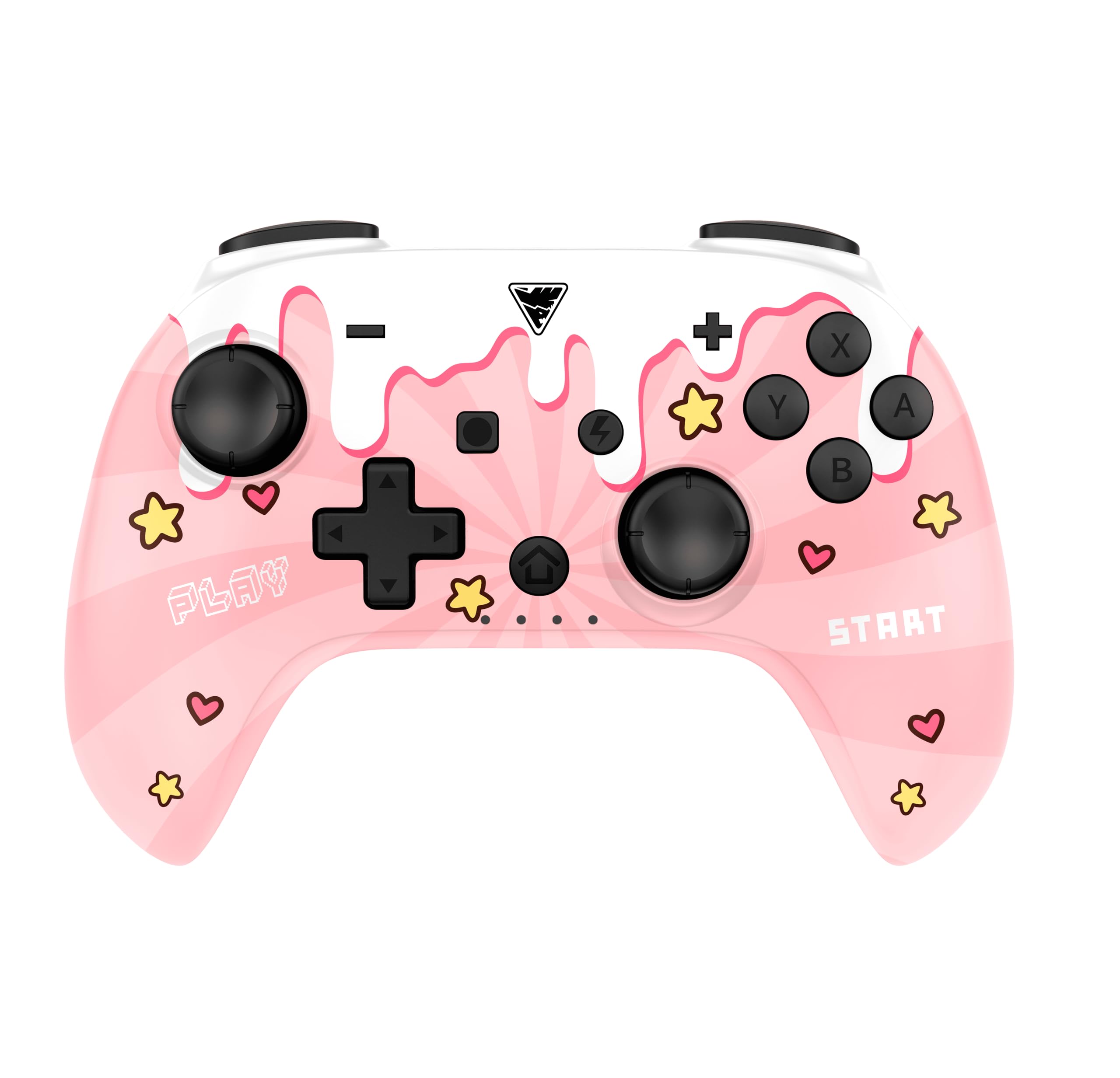 DragonShock POPTOP COMPACT BT Wireless Bluetooth Controller for Nintendo Switch, Switch Lite & Switch OLED - Sweet Pink | Portable Gaming for Travel, Home & On-the-Go Play