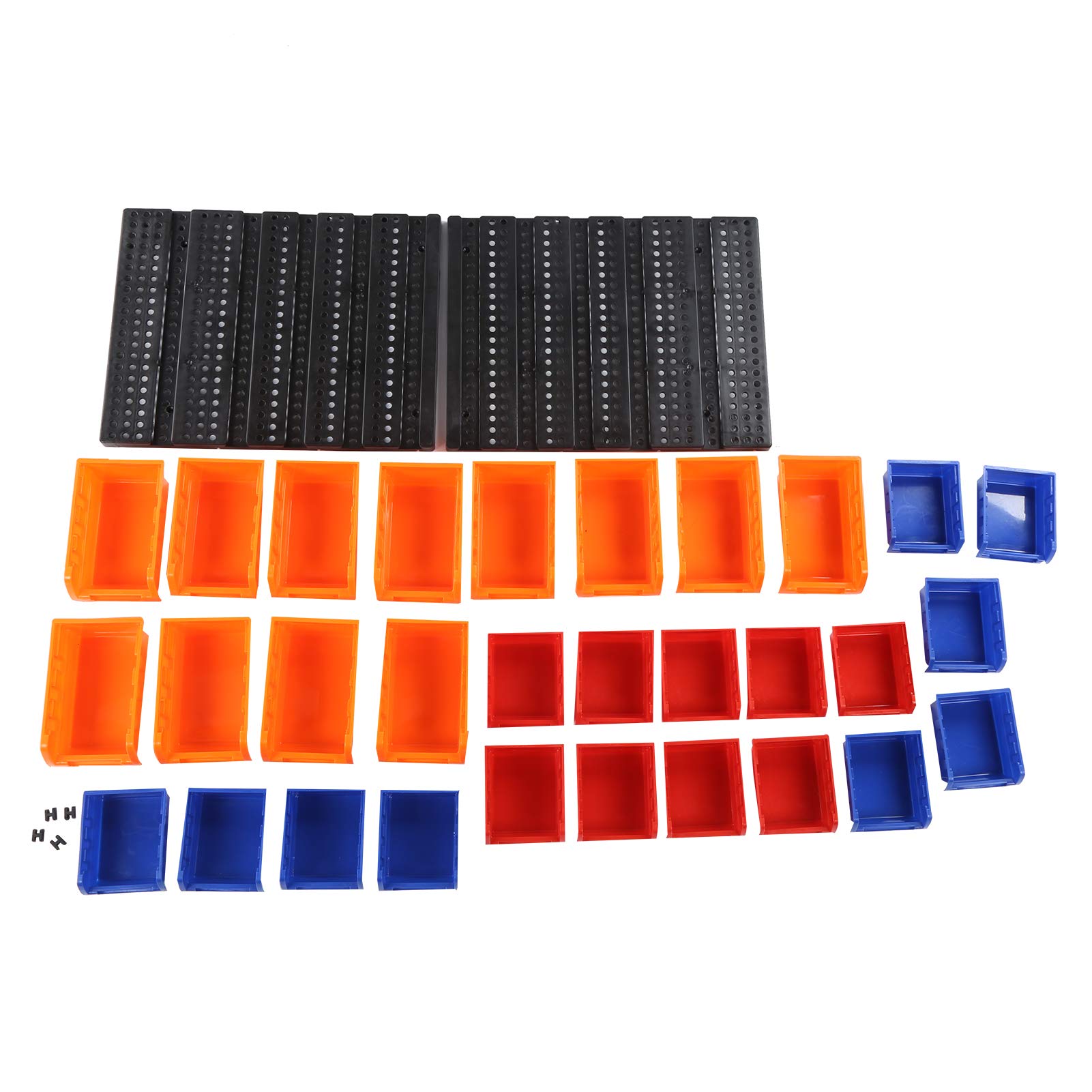 Kuuleyn 30Pcs Wall Mounted Tool Organizer Set - Heavy Duty Garage Storage Bins, Workshop Tool Holders & Rack for DIY, Home Improvement, and Garage Organization (Perfect for Tools, Hardware, and Small Parts Storage)