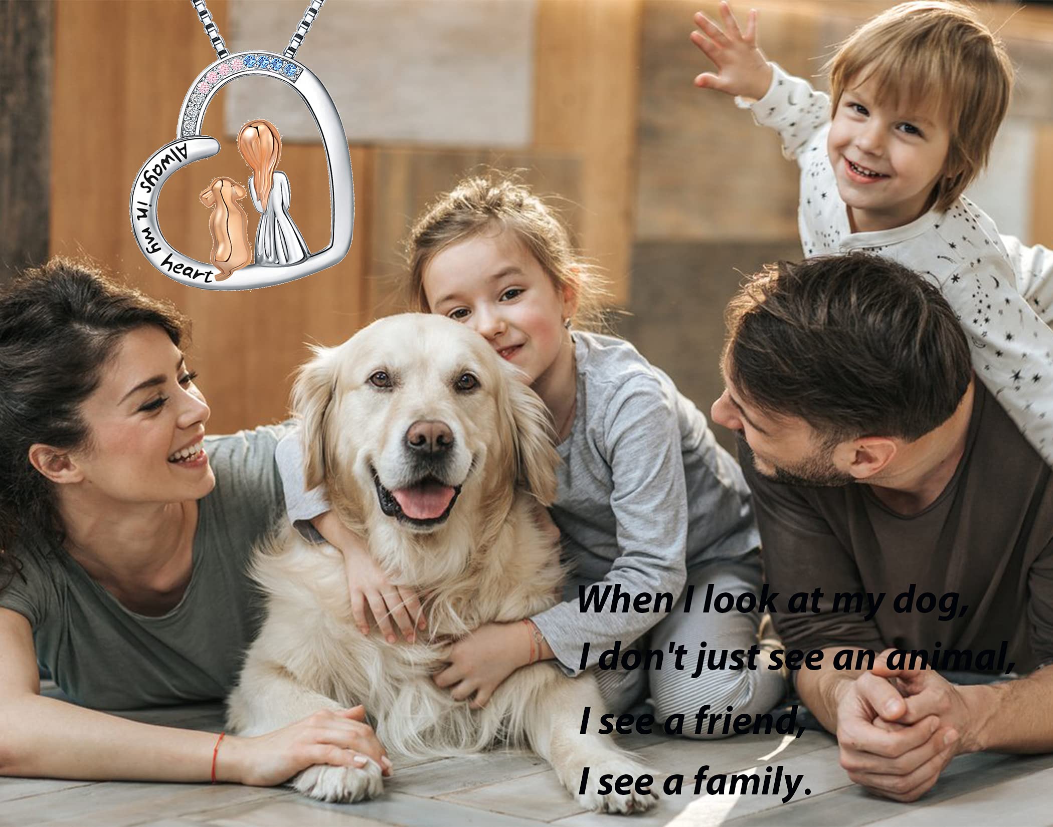 925 Sterling Silver Cute Cat & Dog Pendant Necklace - Dainty Animal Jewelry for Women, Perfect Gift for Daughter's Birthday, Mother's Day & Pet Lovers | Great for Everyday Wear, Date Nights & Special Occasions