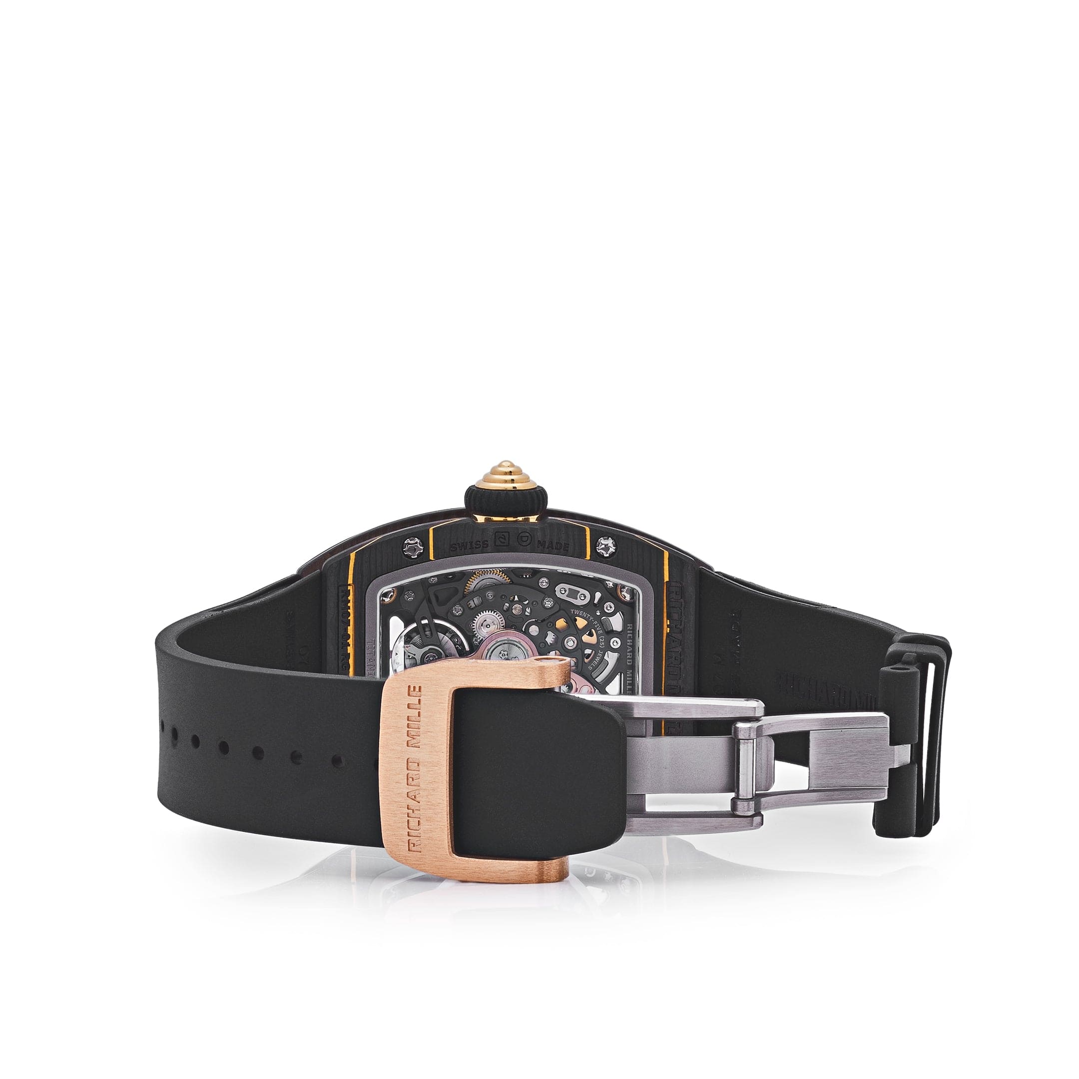 Richard Mille RM 07-01 Ladies Watch - Carbon TPT & Rose Gold Case - Luxury Swiss Automatic Watch for Women - Perfect for Gala Events, Red Carpets & High-End Fashion Occasions (2023 Model)