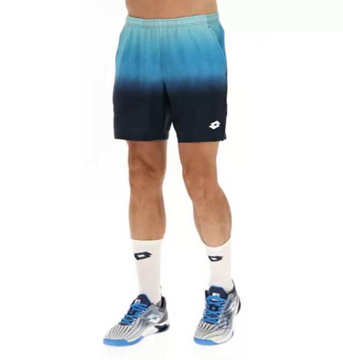 Lotto Men's Top IV 7-Inch Running Shorts - Breathable Quick-Dry Athletic Shorts for Gym, Workout & Sports (Blue/Navy Blue) - Perfect for Jogging, Basketball & Training