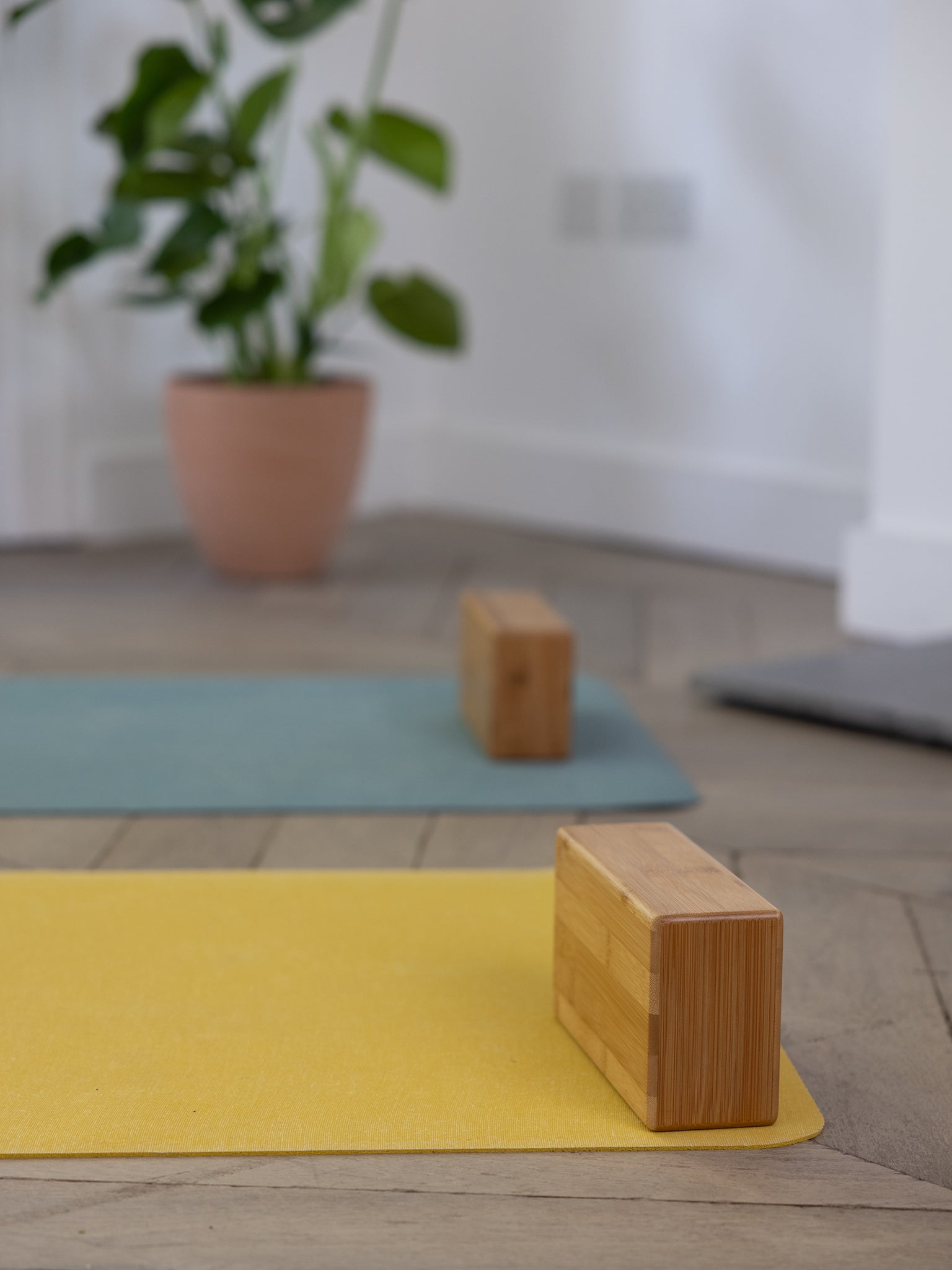 Yogamatters Premium Bamboo Yoga Block - Eco-Friendly Yoga Support for Balance, Alignment & Strength Training - Perfect for Home, Studio & Travel