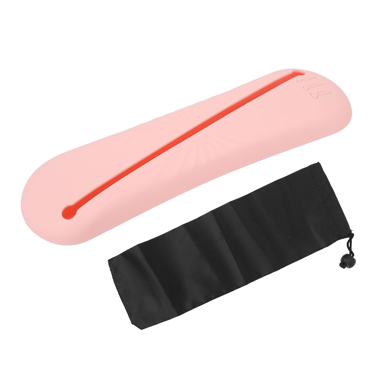 EXCLUZO Silicone Makeup Brush Holder - Dustproof, Portable & Easy to Clean, Durable Large Capacity Travel Cosmetic Brush Organizer for Outdoor & Home Use (Pink) | Perfect for Travel, Vanity & Makeup Artists
