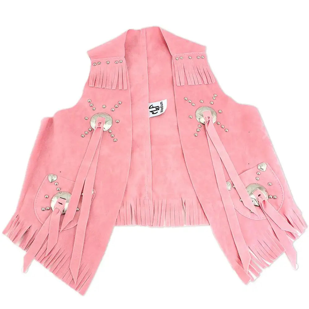 Bigtime Rodeo Little Outlaw Cowgirl Vest for Girls - Western Style Kids' Costume for Halloween, Dress Up & Cowboy Themed Parties