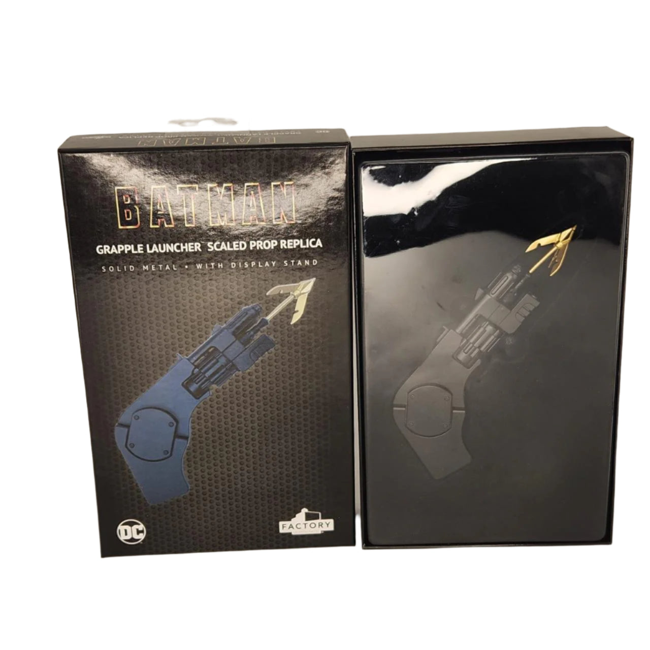 Batman Grapple Gun Replica - Premium Scaled Prop Collectible with Display Box | Perfect for Cosplay, Halloween Costume & DC Comics Fans
