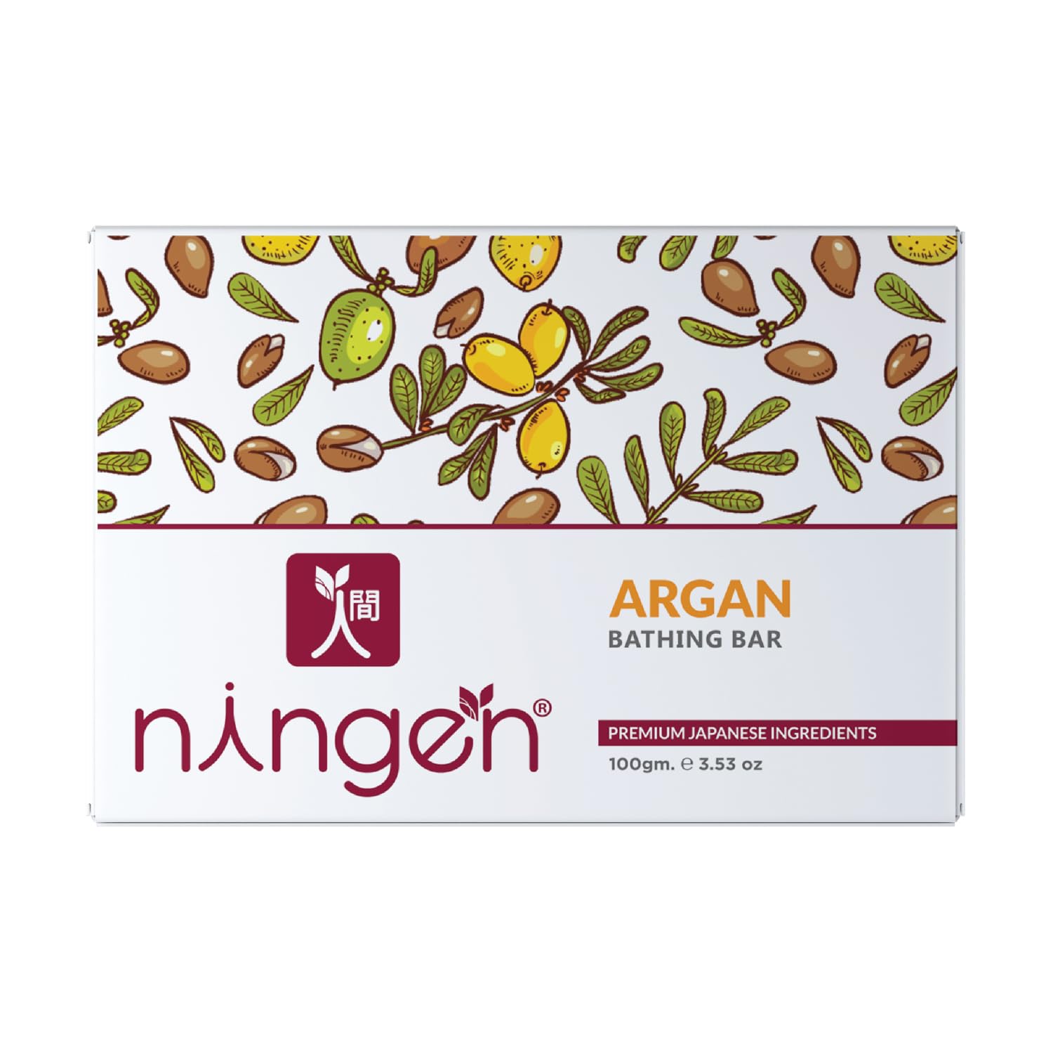 Handmade Natural Argan Oil Soap Bar - 100g | Paraben-Free, Dermatologist Tested for Skin Hydration & Texture Improvement | Ideal for Dry Skin, Sensitive Skin Care & Eco-Friendly Bathing