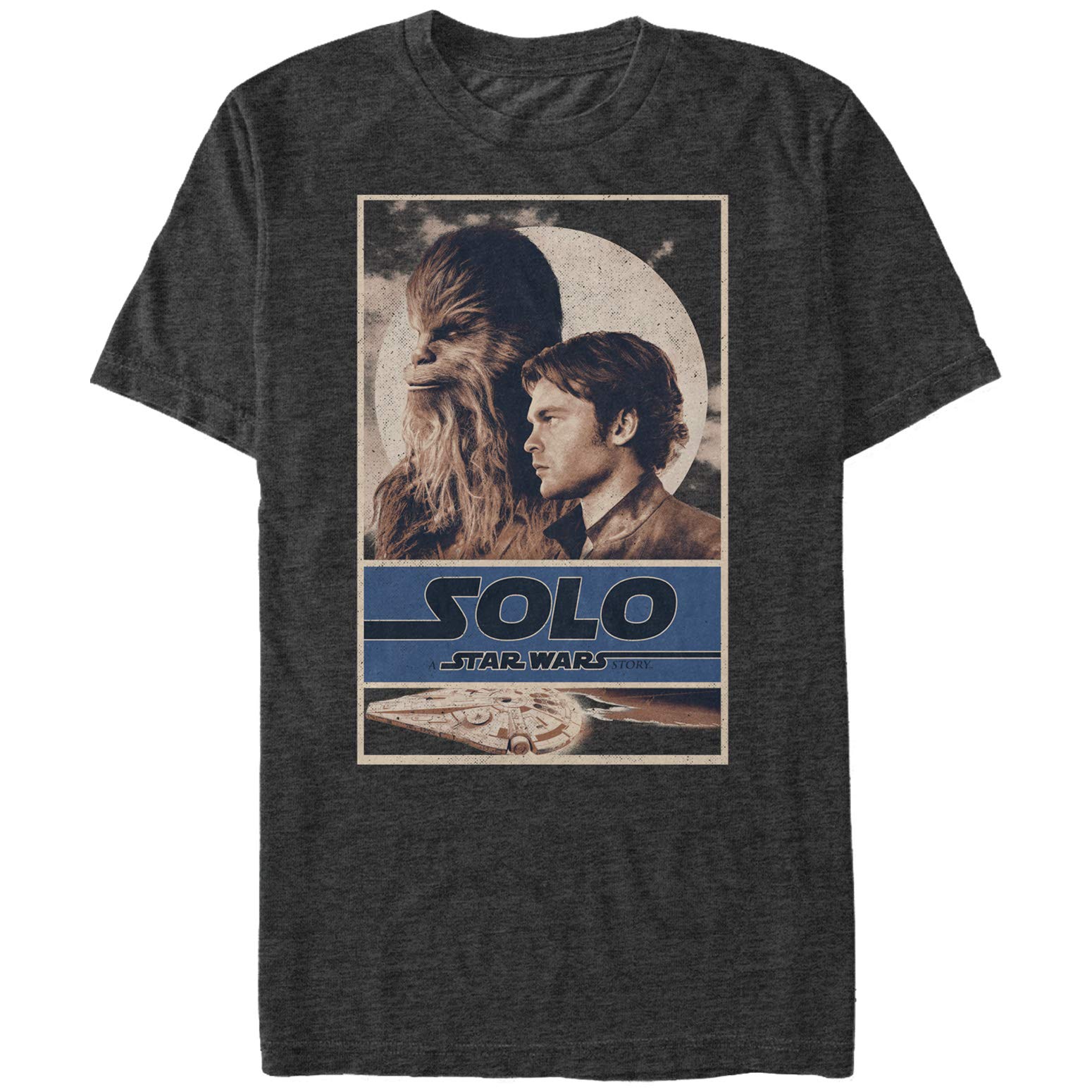 Men's Solo: A Star Wars Story Vintage Partner Frame Graphic T-Shirt | Star Wars Fan Merchandise | Perfect for Cosplay, Movie Nights & Gifts
