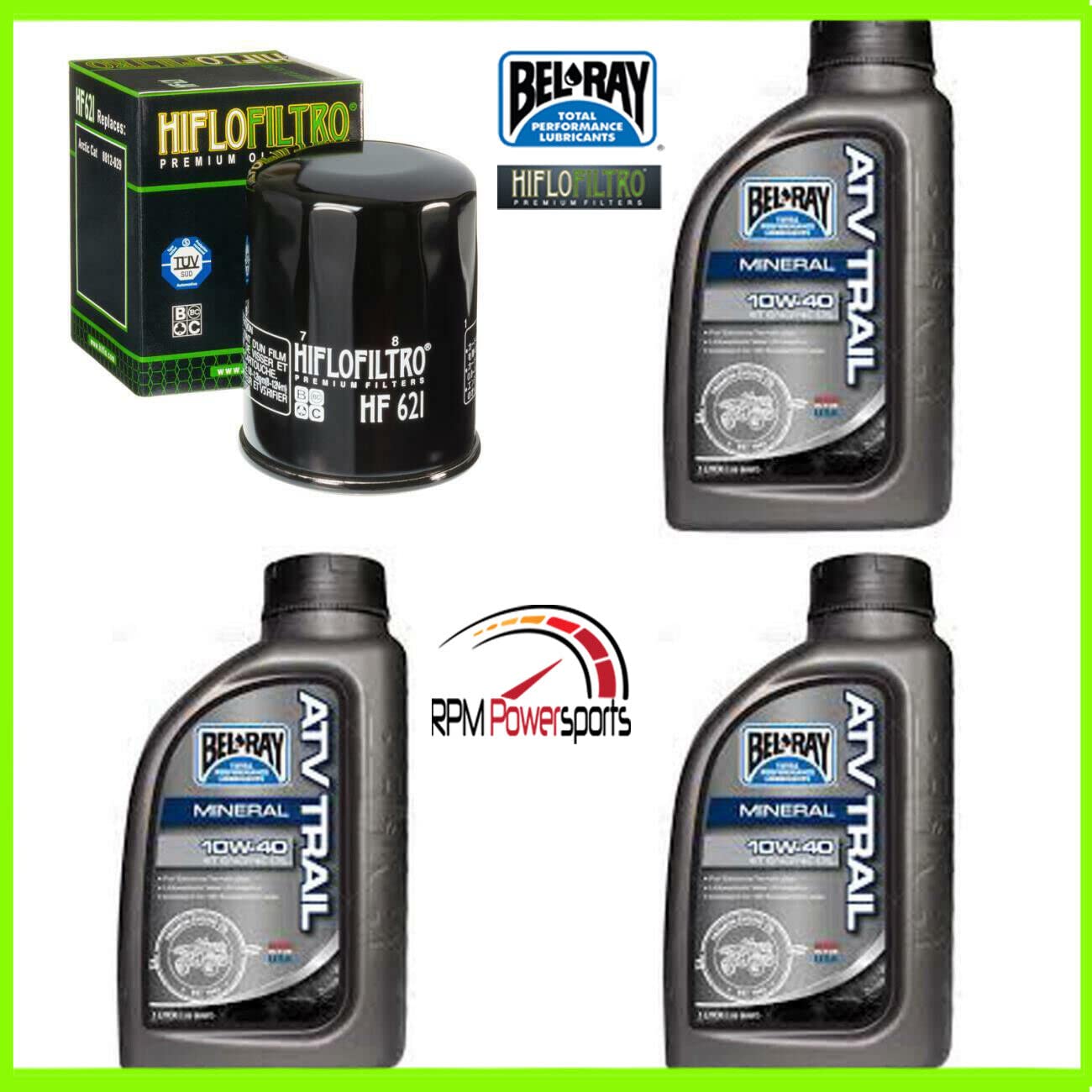 RPM Complete Mineral Engine Oil Change Kit for ATV Arctic - Compatible with CAT 366 SE 2010-2011 | ATV & UTV Maintenance | Off-Road Vehicle Engine Protection