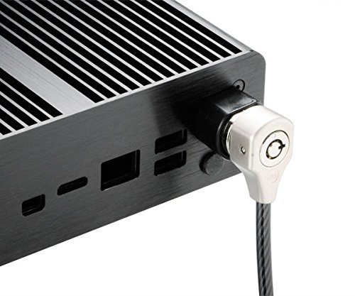 Akasa Newton H Black Aluminum uCFF Computer Case - Compact PC Case for Mini ITX, HTPC, Home Theater (150mm x 170mm, Black) - Perfect for Small Form Factor Builds & Media Center PCs