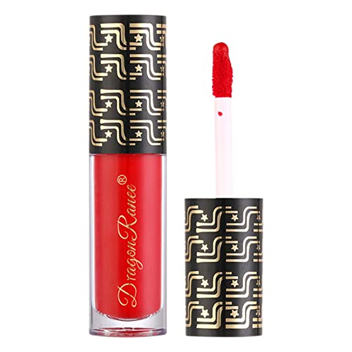 Long Lasting Matte Liquid Lipstick - Non-Stick Red, Black, Purple, Blue & Earth Tone Lip Gloss | Waterproof & Smudge Proof | Perfect for Parties, Date Night & Special Occasions