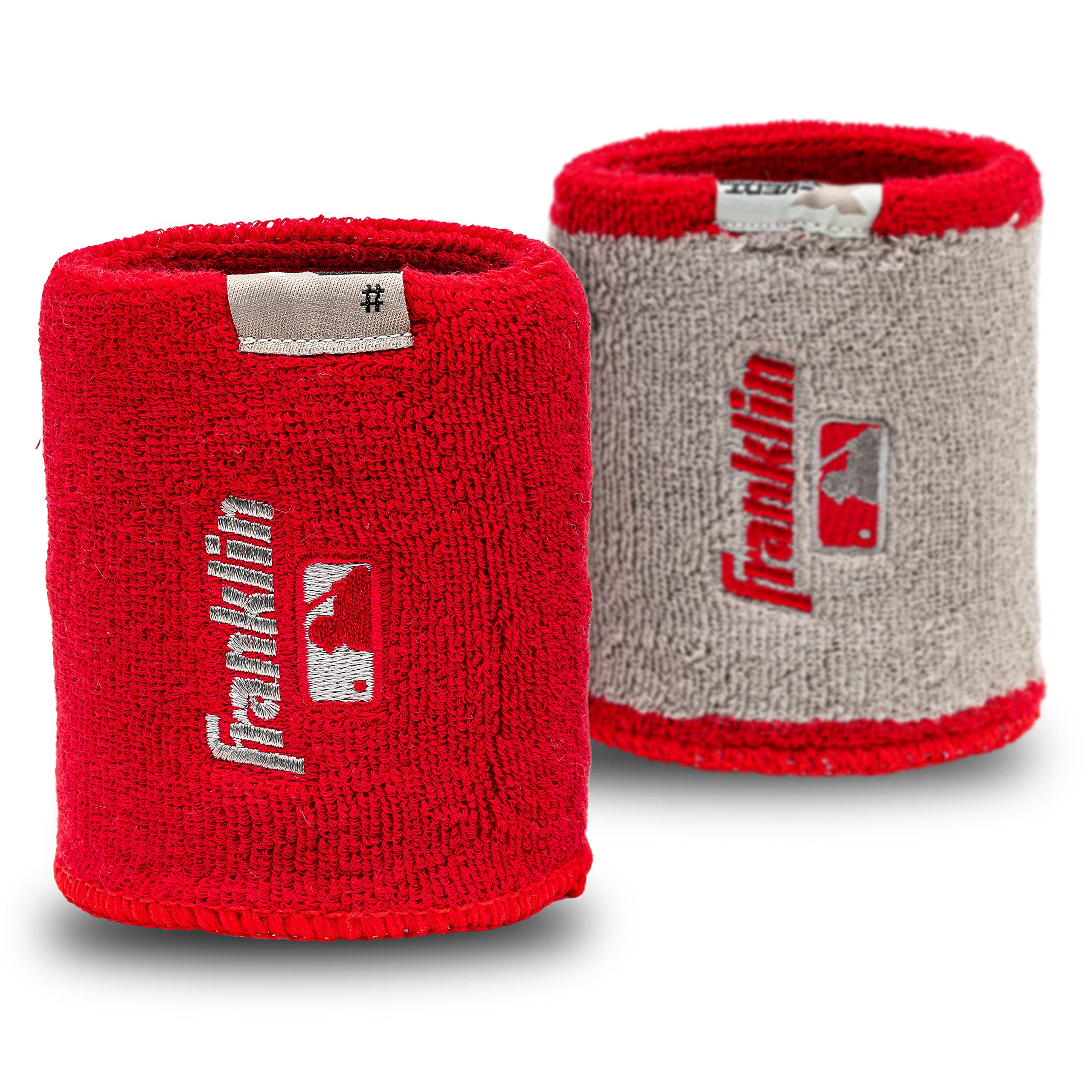Franklin Sports MLB Baseball Wristbands - Official Licensed Team Logo Wristbands for Baseball Players & Fans - Perfect for Training, Games & Sports Events