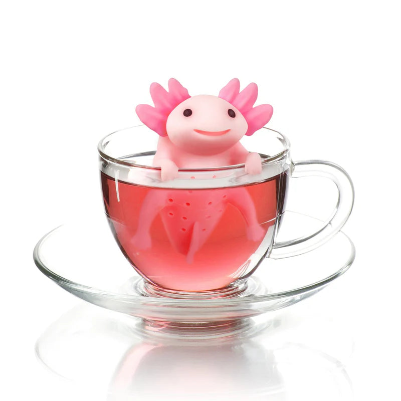 Fred Relaxolotl Tea Infuser - Adorable Axolotl-Shaped Loose Leaf Tea Strainer for Hot & Iced Tea - Perfect for Home, Office, or Gift Giving