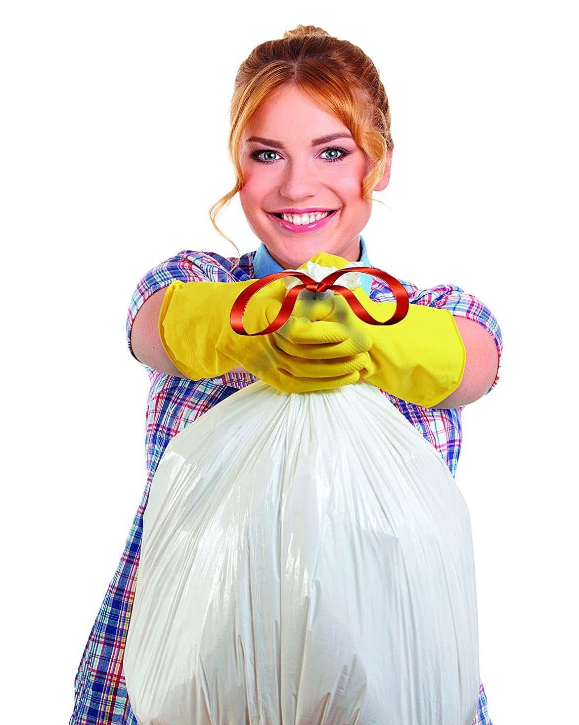 Aluf Plastics 13 Gallon Tall Kitchen Trash Bags - 200 Count Bulk (24