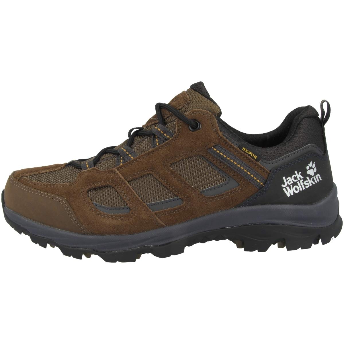 Jack Wolfskin Men's Vojo 3 Texapore Low Hiking Shoes - Waterproof Lightweight Trail Running Shoes for Outdoor Adventures, Hiking & Camping