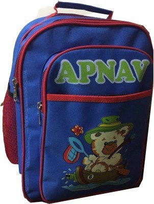 Apnav Blue and Red Waterproof Kids School Backpack - Durable Lightweight Bookbag for Boys and Girls - Perfect for School, Travel, and Outdoor Activities