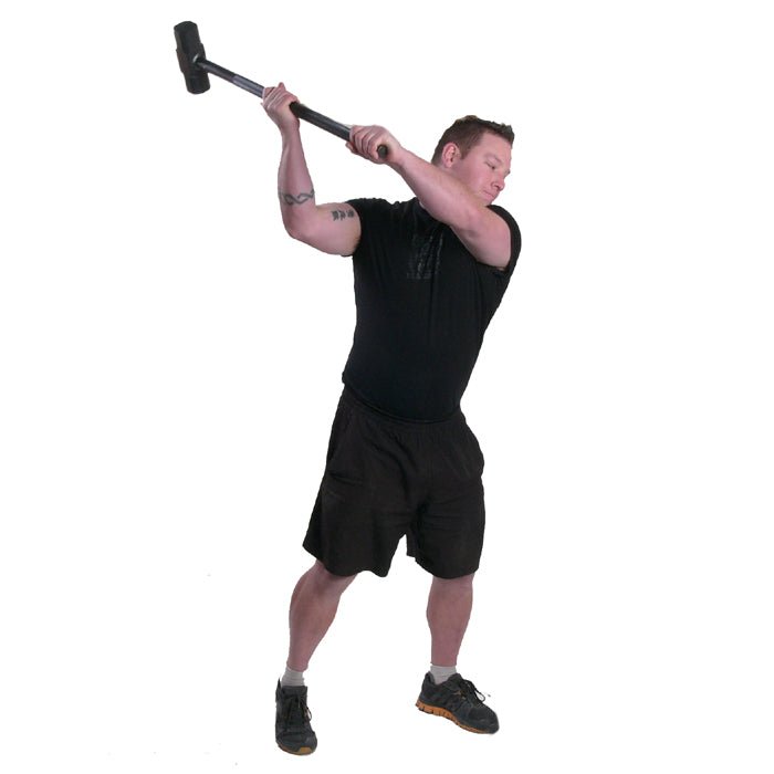 XLR8 Heavy Duty Sledge Hammer - 16LB Forged Steel Construction with Fiberglass Handle - Perfect for Demolition, Construction, and Outdoor Projects