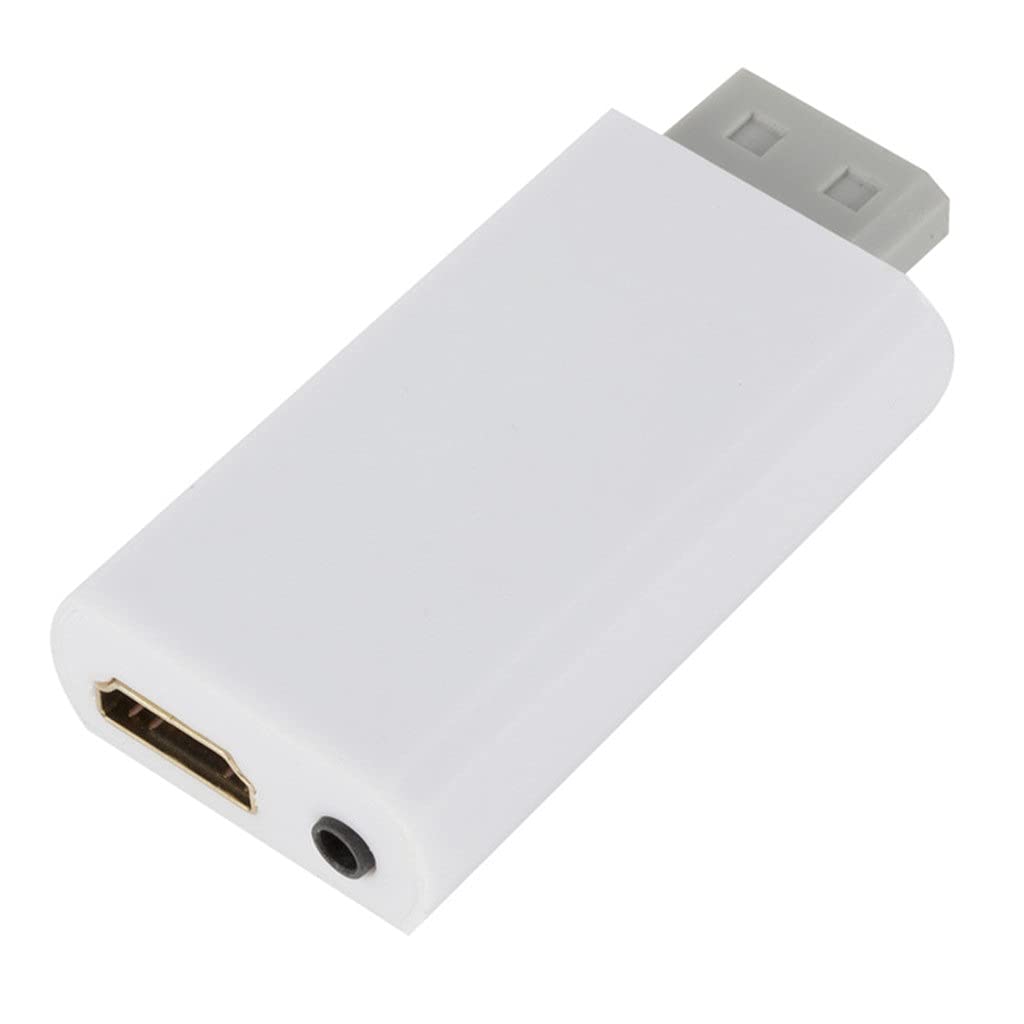 YLHXYPP Wii to HDMI Converter Adapter - Full HD 1080P with 3.5mm Audio Output for Nintendo Wii to HDTV/PC Monitor - Perfect for Gaming Setup & Home Entertainment System