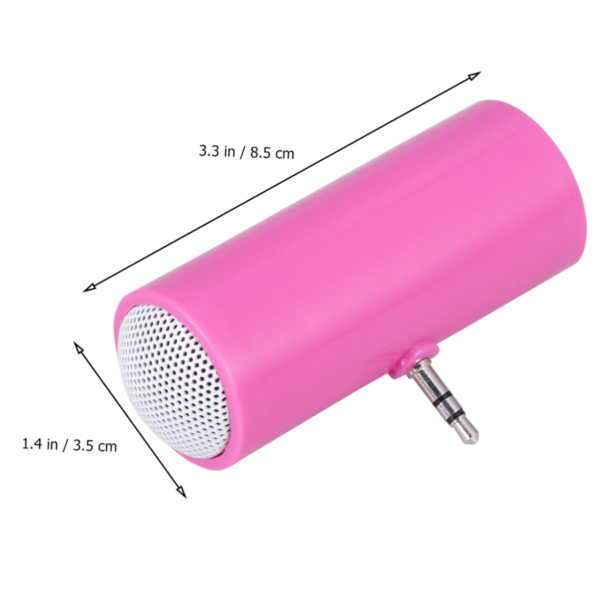 Portable Stereo Speaker with 3.5mm Audio Jack - Compatible with Phone, Tablet, Laptop (No Battery Required) - Perfect for Home, Office & Outdoor Use